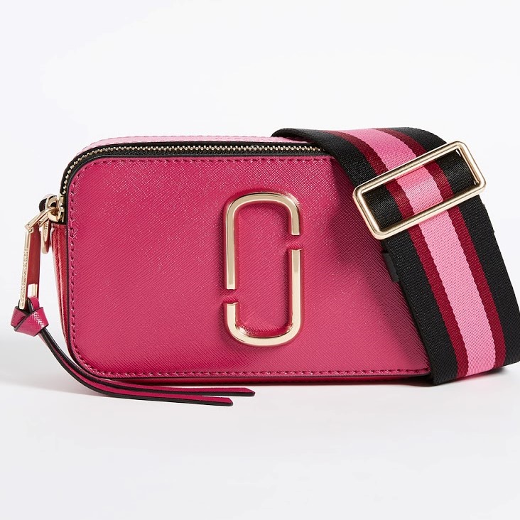 Túi đeo chéo nữ Marc Jacobs màu hồng Crossbody Bags Snapshot