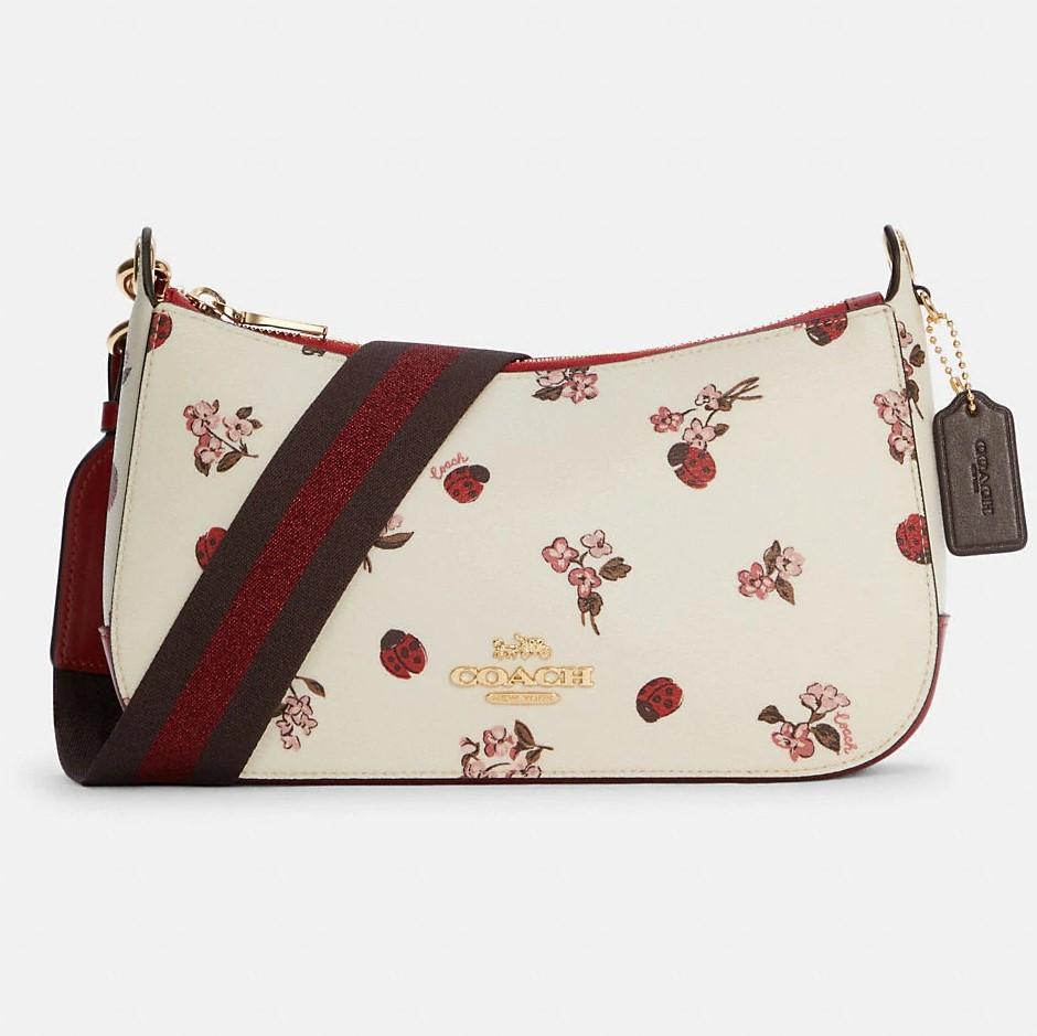 Túi Coach Jes Baguette With Ladybug Floral Print