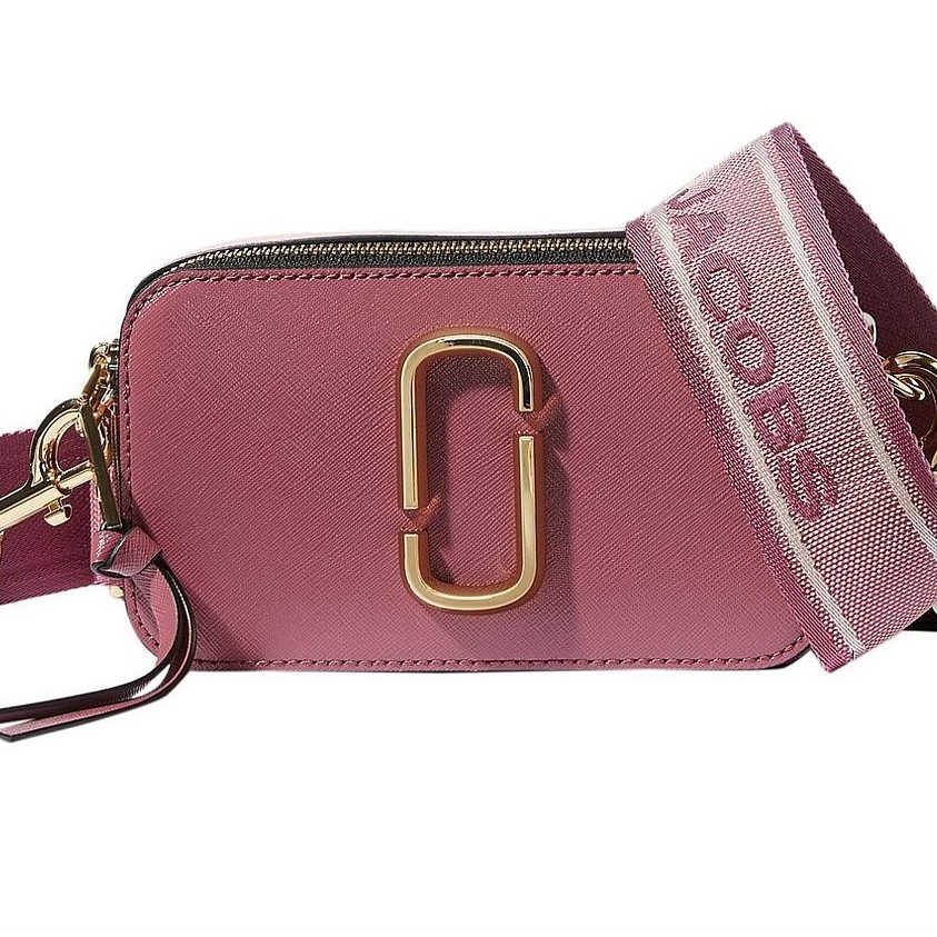 Túi đeo chéo nữ Marc Jacobs màu hồng tím mới nhất The Marc Jacobs Snapshot Camera Bag In Dusty Ruby Multi