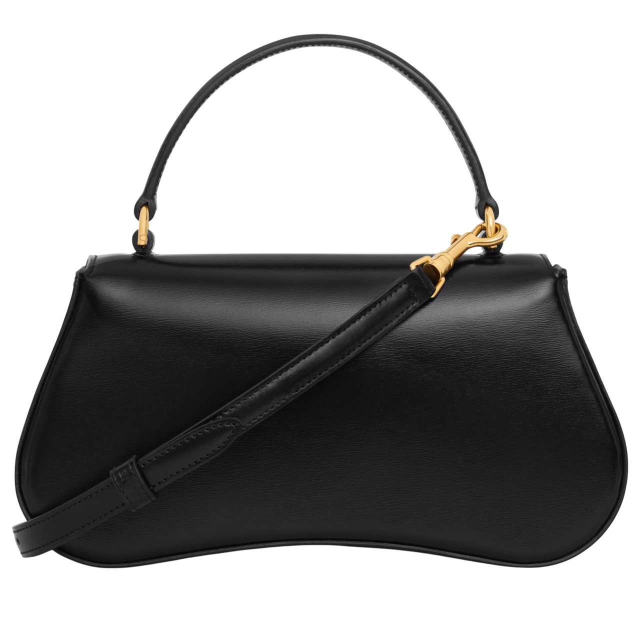 Túi xách đeo chéo Celine Teen Lola In Shiny Calfskin Black 1