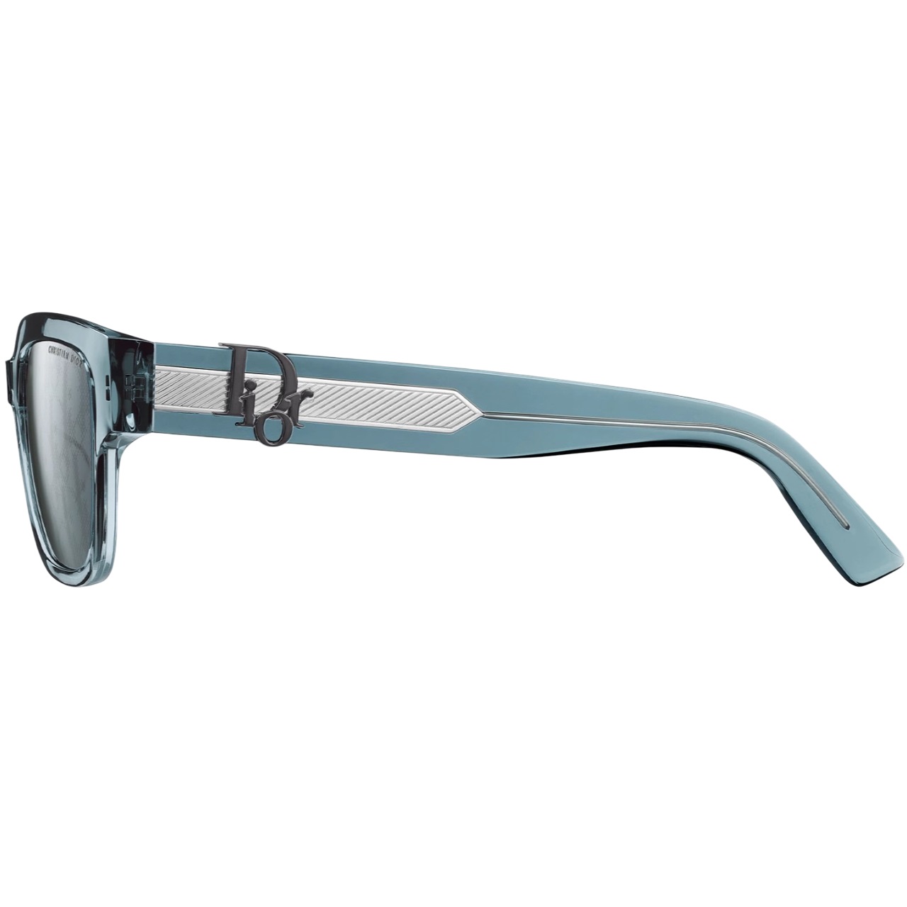Kính mát Dior DiorOblique S1F Transparent Blue Square Sunglasses 1