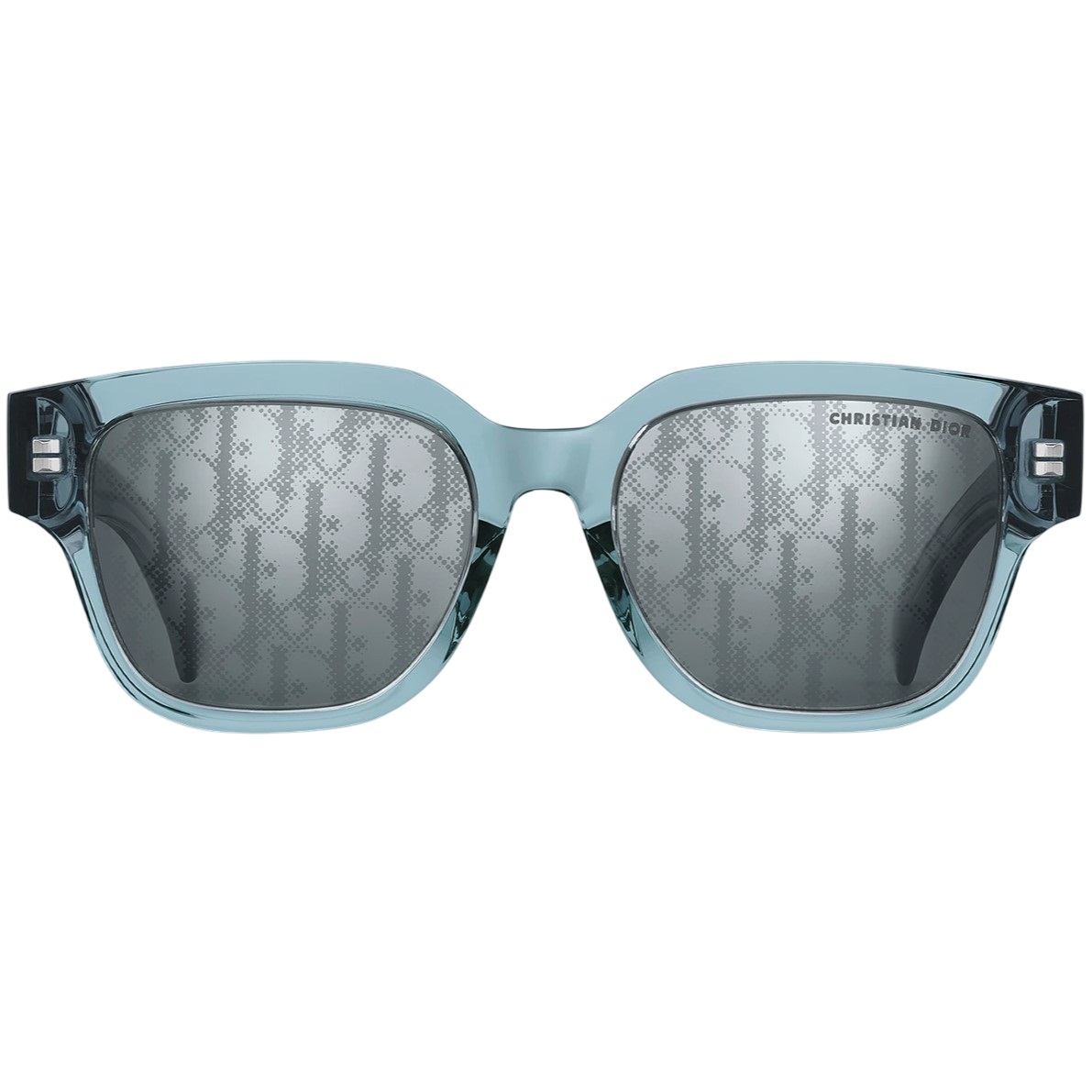 Kính mát Dior DiorOblique S1F Transparent Blue Square Sunglasses 3