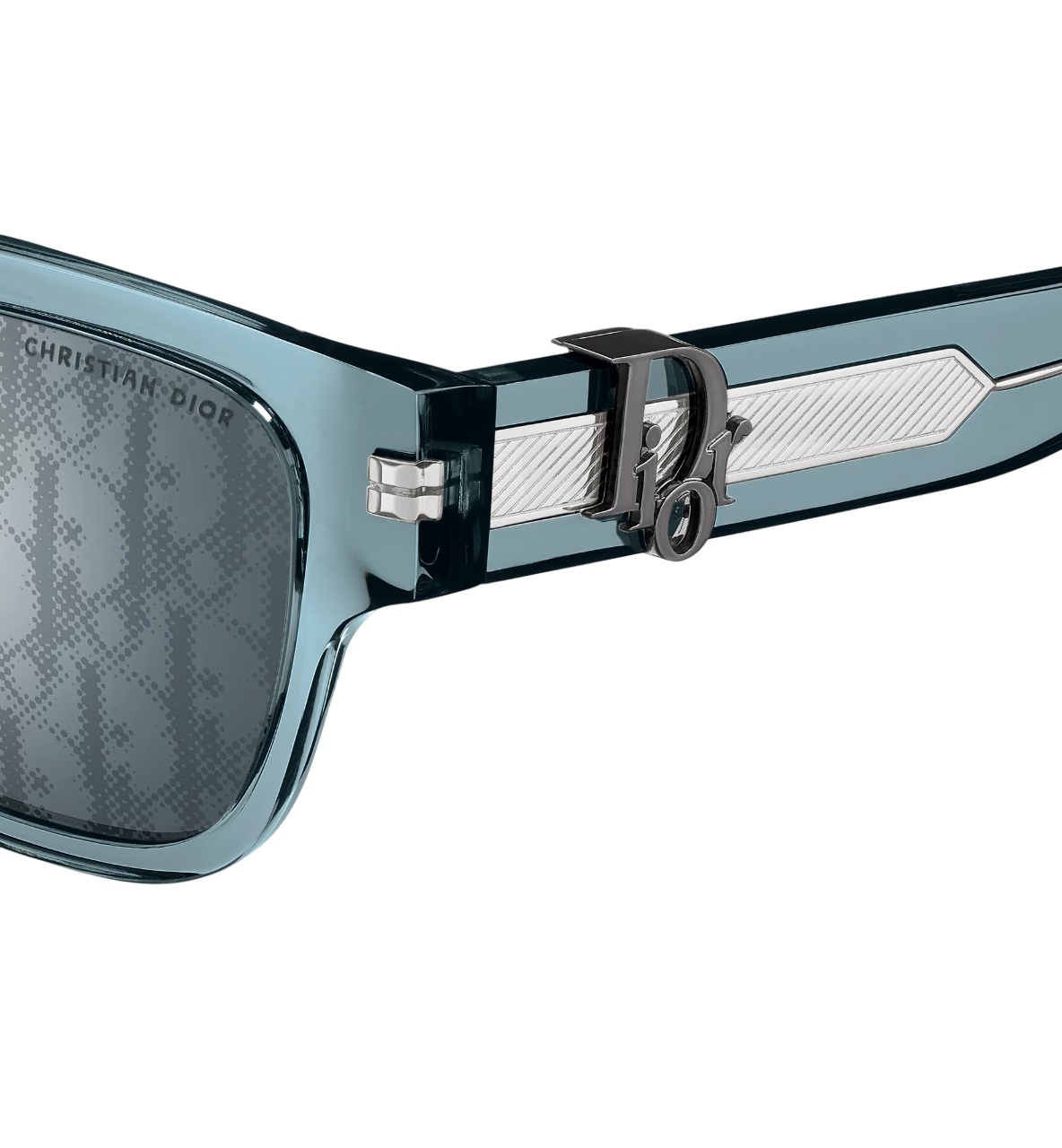 Kính mát Dior DiorOblique S1F Transparent Blue Square Sunglasses 6
