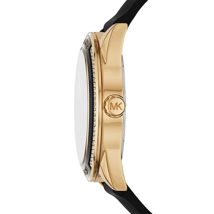 Đồng hồ đeo tay MK nữ Michael Kors Quartz Black Silicon Strap Women s Watch MK6944 7