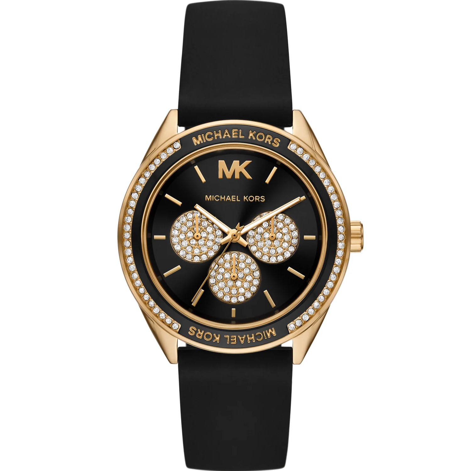 Đồng hồ đeo tay MK nữ Michael Kors Quartz Black Silicon Strap Women s Watch MK6944 9