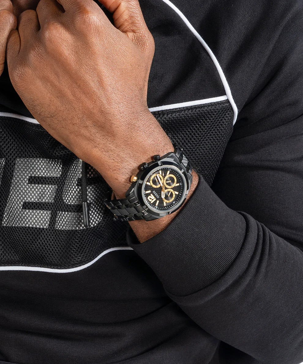 Đồng hồ đeo tay nam Guess Resistance Black Tone Mens Analogue Watch GW0714G4 2