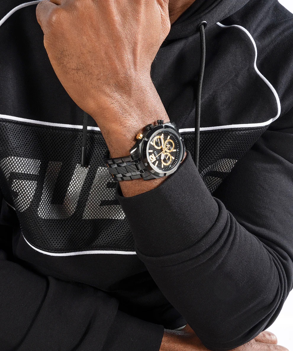 Đồng hồ đeo tay nam Guess Resistance Black Tone Mens Analogue Watch GW0714G4 4