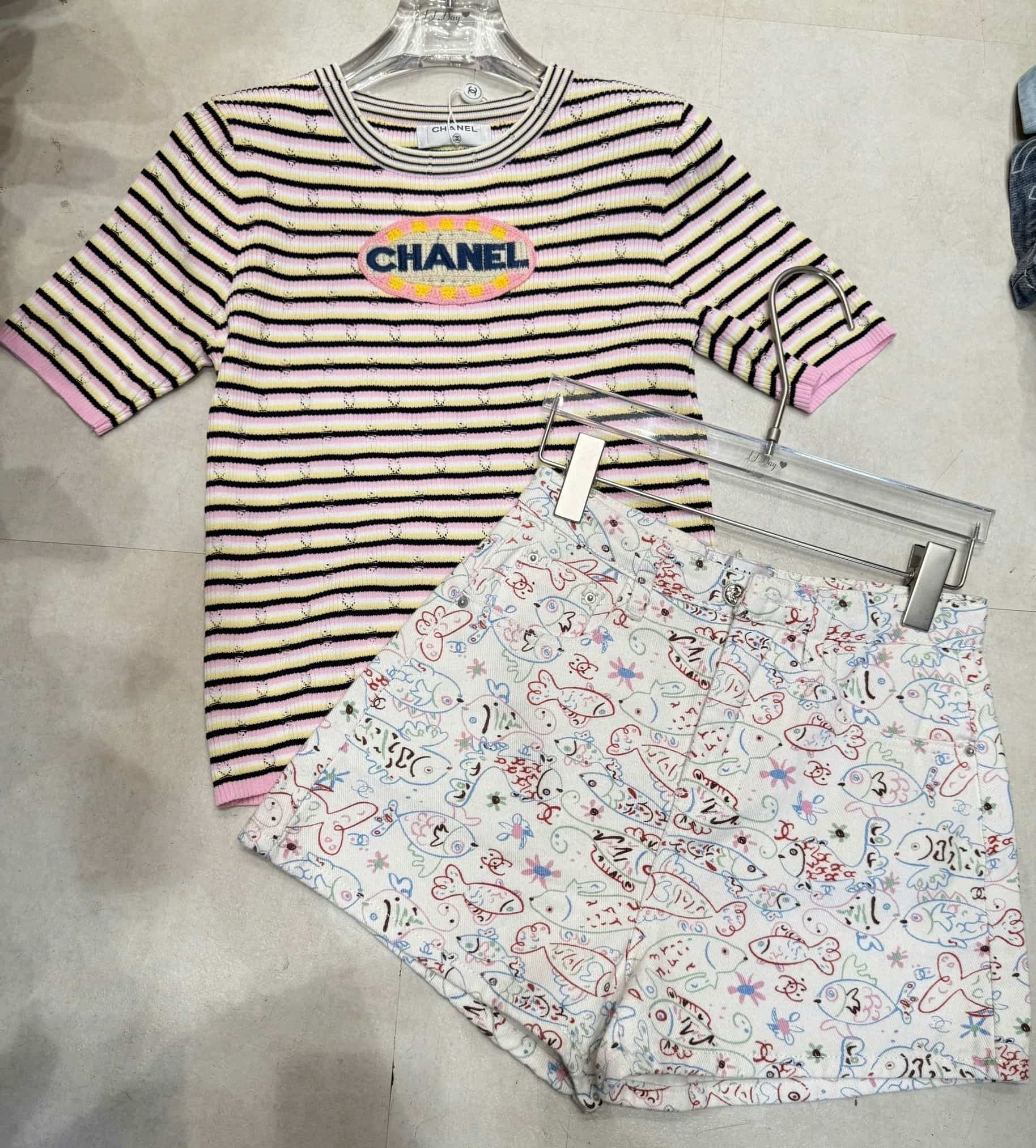 Quần short nữ thời trang Chanel họa tiết limited 5