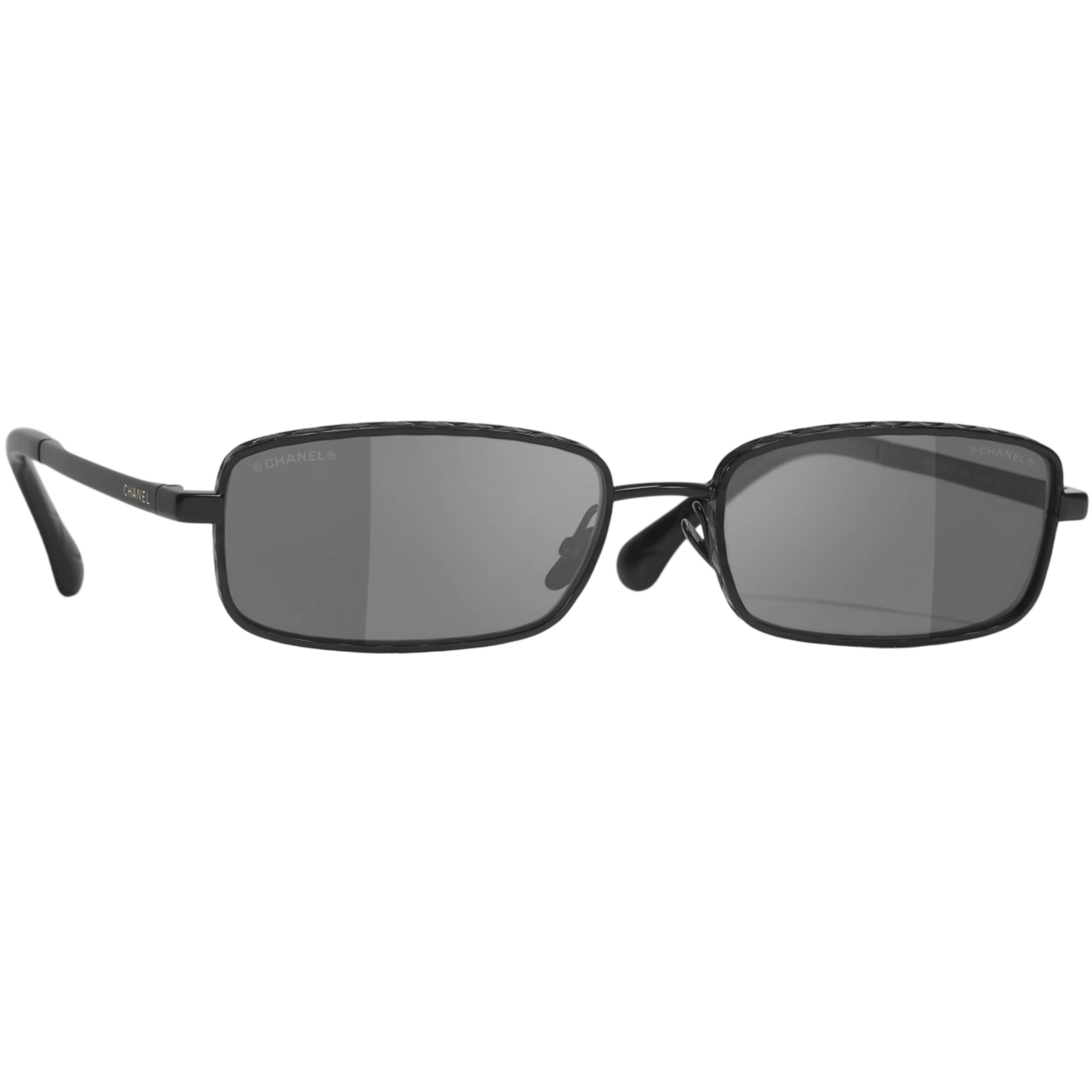 Mắt kính Chanel Rectangle Sunglasses Black 4295 1