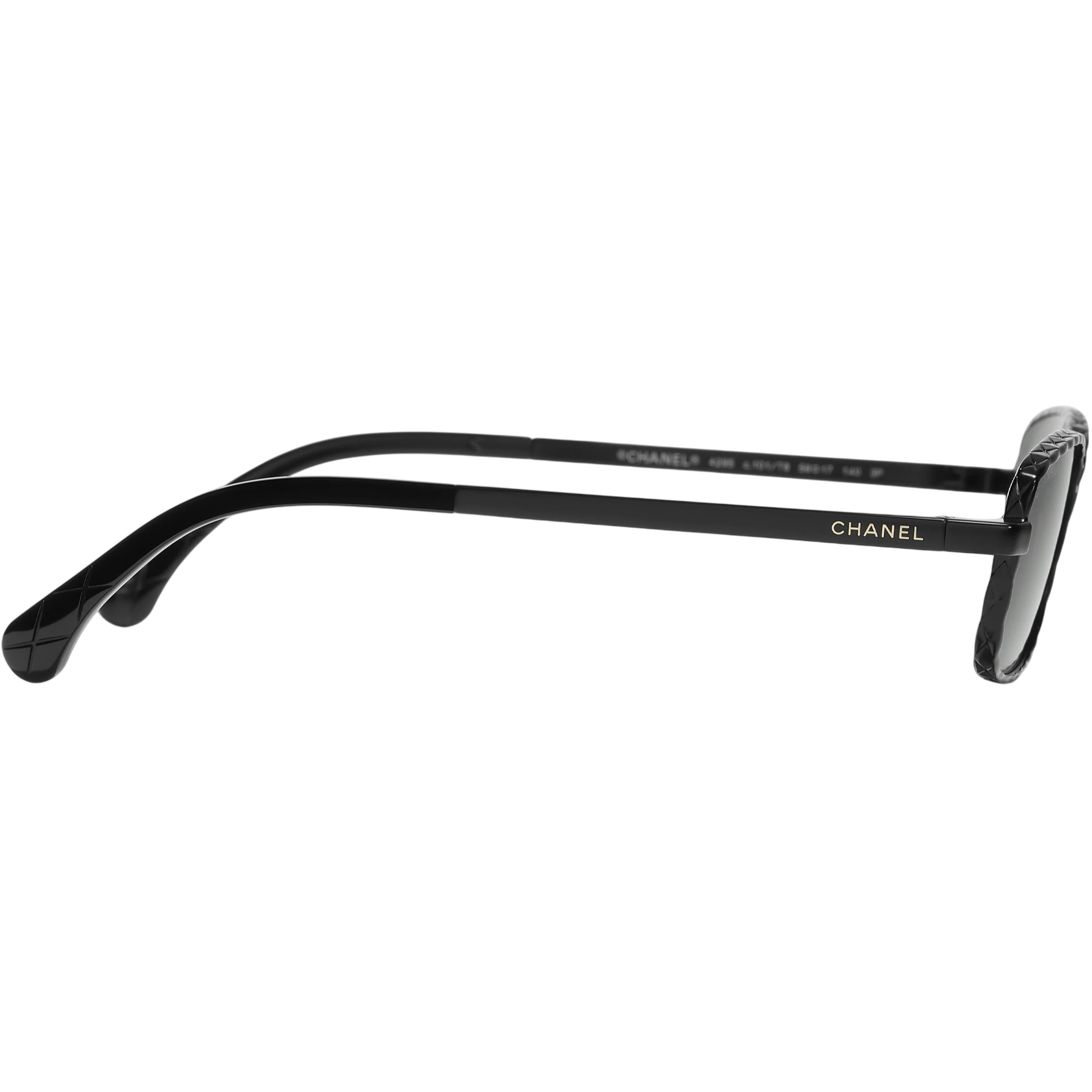 Mắt kính Chanel Rectangle Sunglasses Black 4295 3