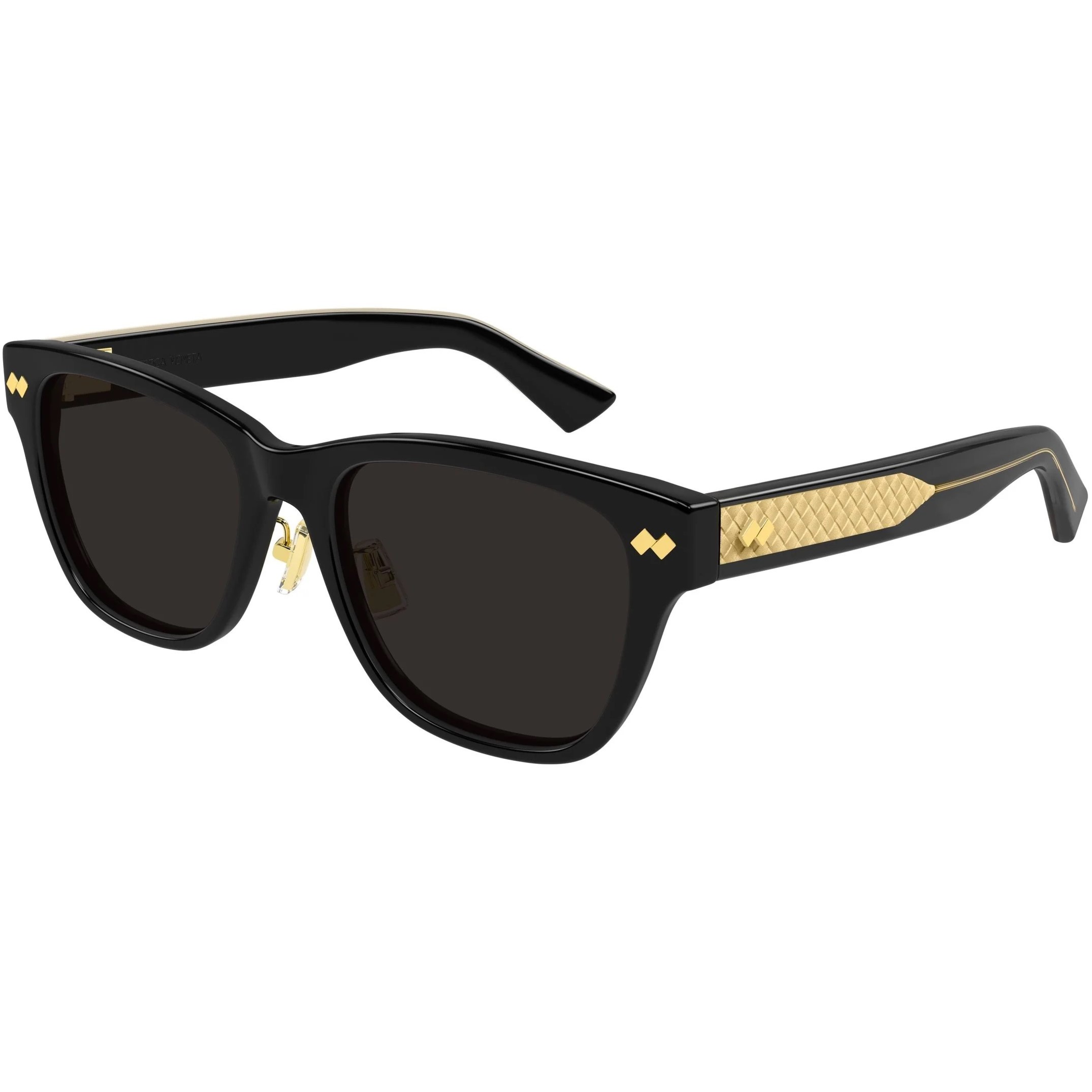 Kính mát Bottega Veneta Intrecciato Panthos Sunglasses Black BV1441S 8