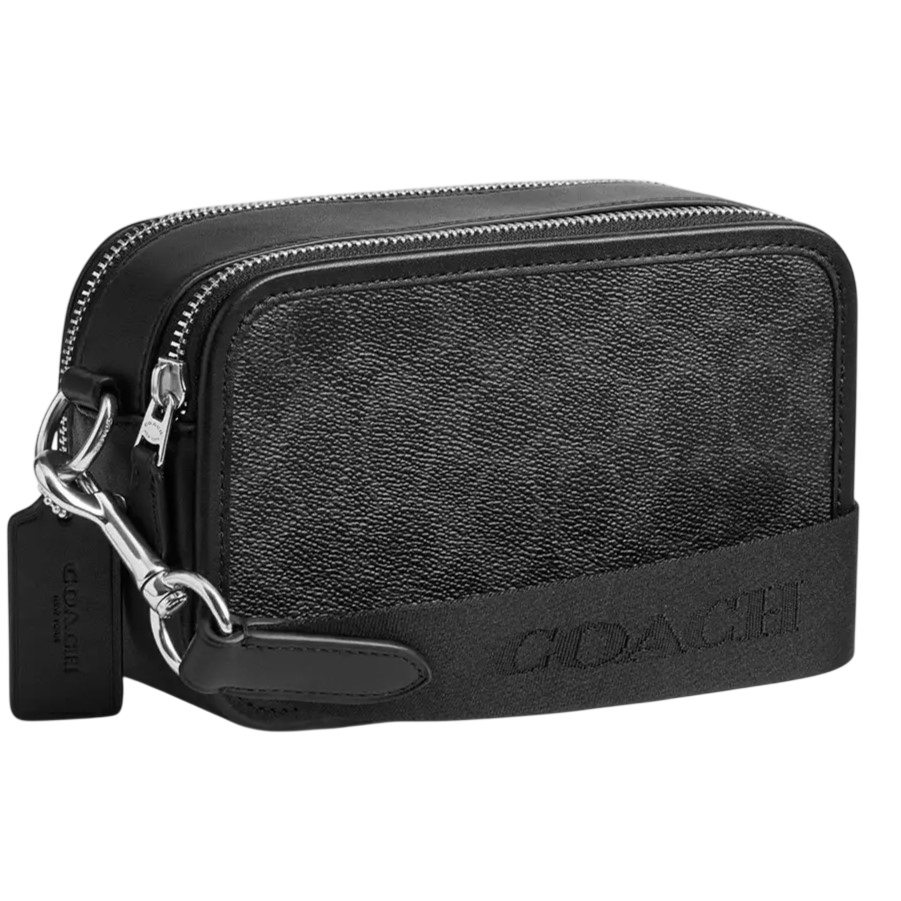 Túi đeo chéo Coach Wyatt Crossbody Bag In Signature Canvas With Varsity Stripe CDP86 4