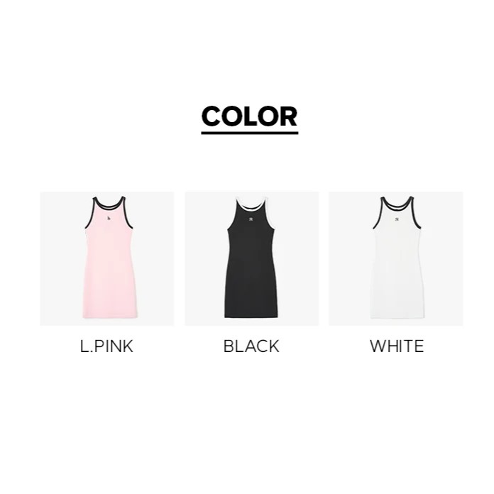 ÁO ĐẦM MLB LA DRESS LONG TOP LOS ANGELES DODGERS PINK 3FOPB0643-07PKL 11