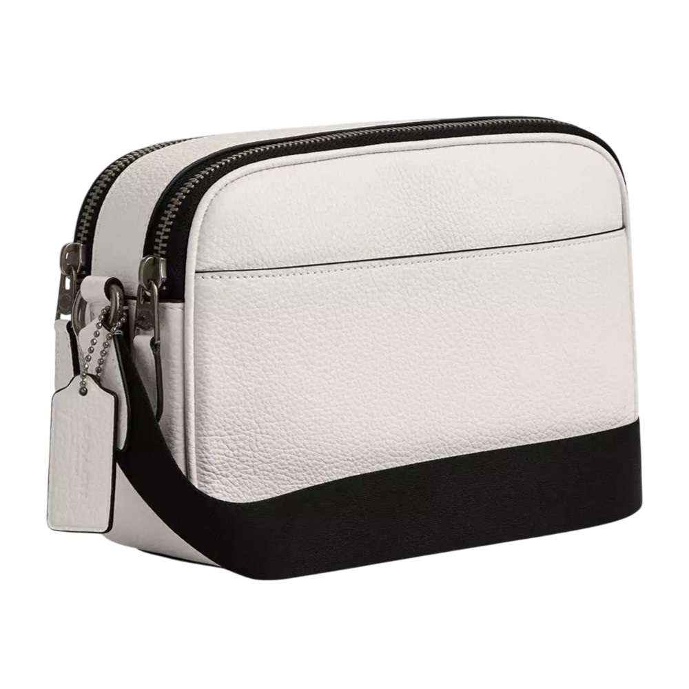 Túi đeo Coach Nam Graham Crossbody Bag Varsity Motif Chalk Black CAJ64 1