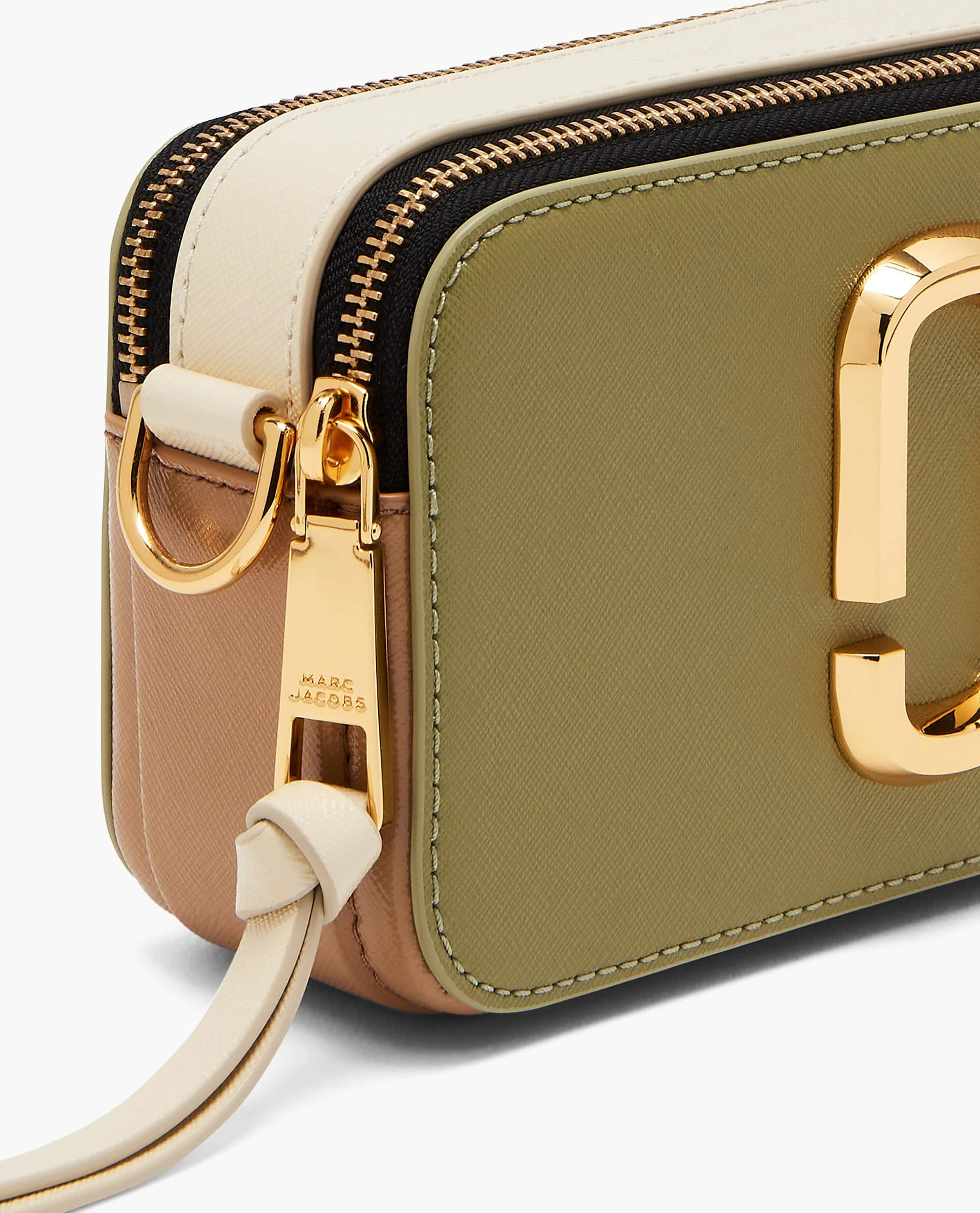Túi đeo chéo Marc Jacobs màu xanh rêu The Colorblock Snapshot Crossbody Bag Reed Multi 2