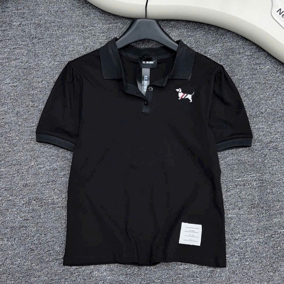 Áo thun nữ thời trang cổ bẻ Thom Browne 2