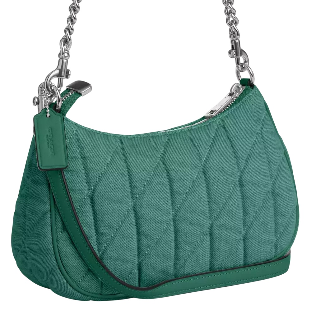 Túi nữ Coach Teri Shoulder Bag Ivy Green CBG86 1