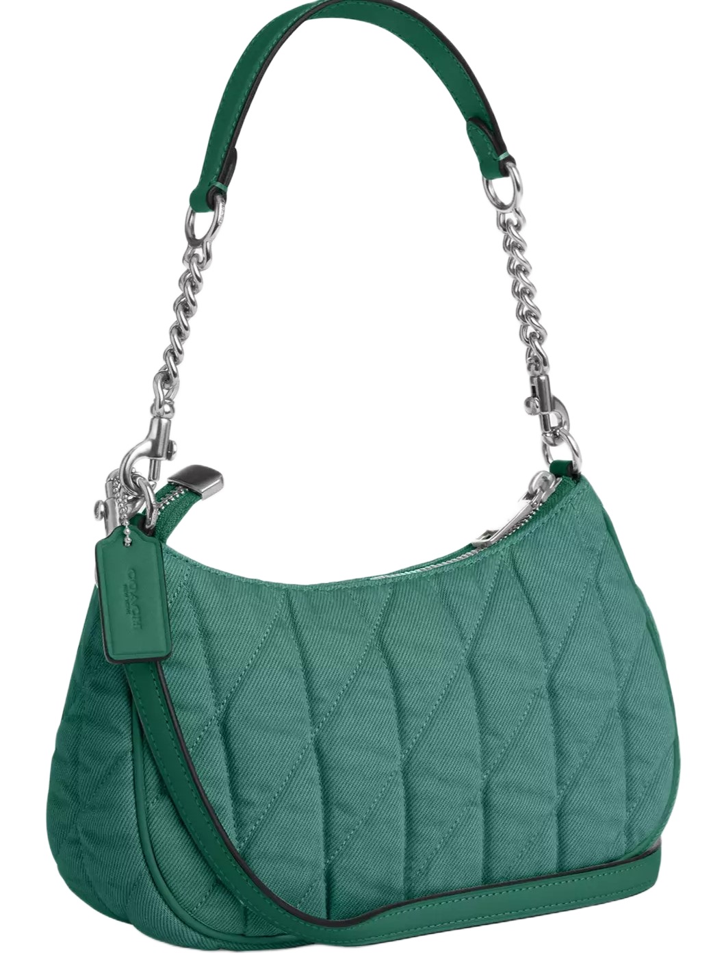 Túi nữ Coach Teri Shoulder Bag Ivy Green CBG86 3