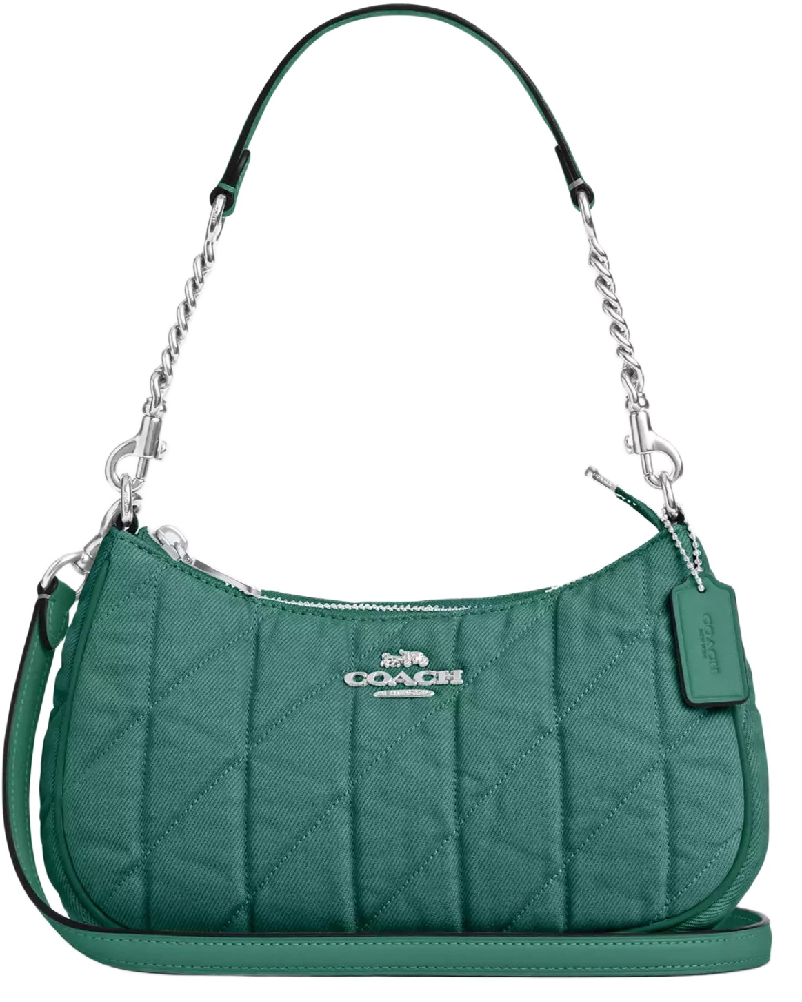Túi nữ Coach Teri Shoulder Bag Ivy Green CBG86 9