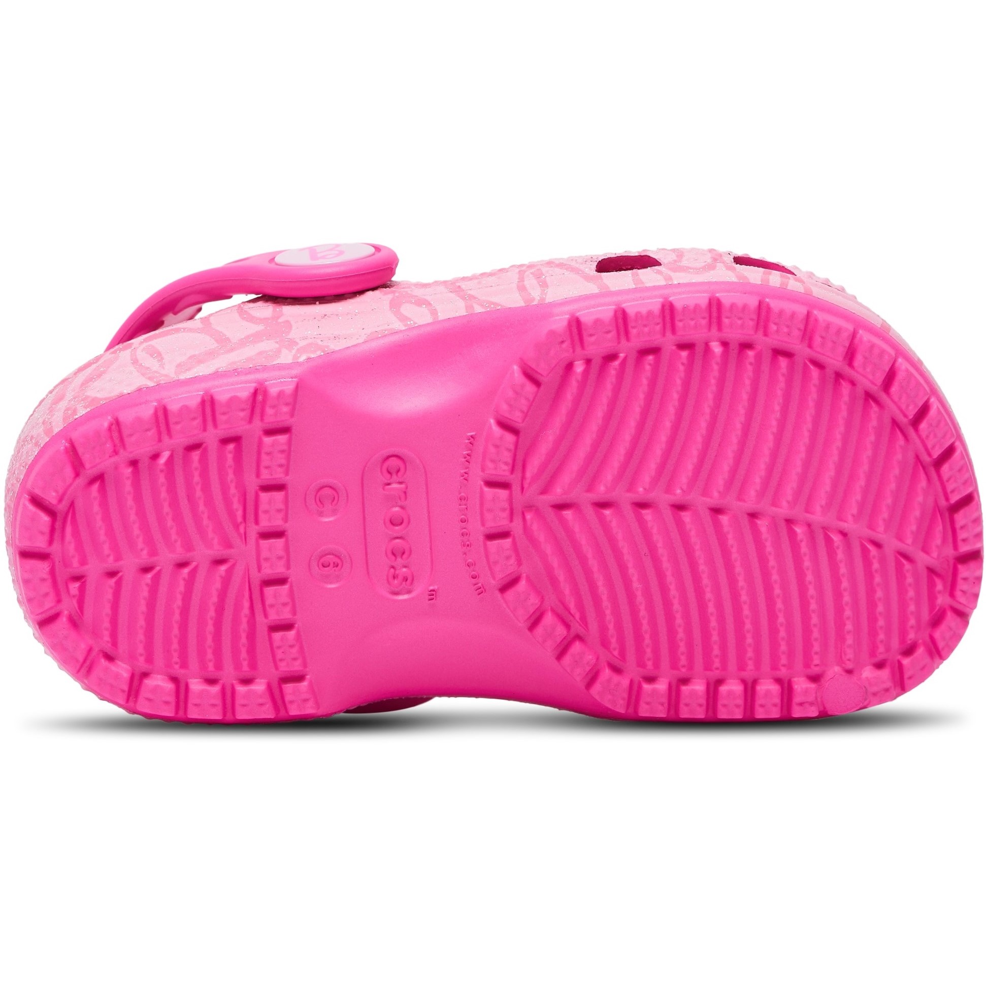 Giày sandal Crocs trẻ em Clog Toddler Classic Mattel Pink Barbie 1