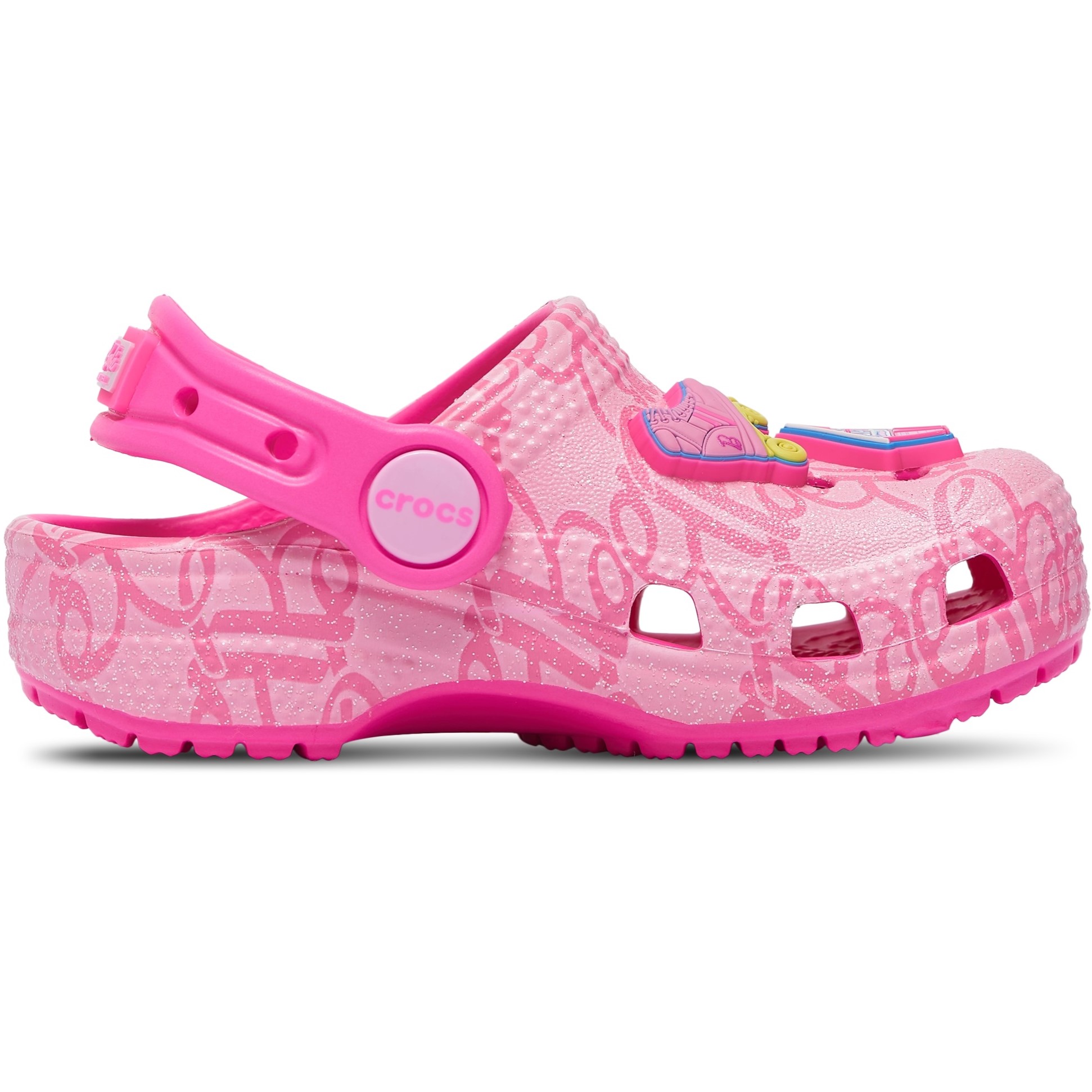 Giày sandal Crocs trẻ em Clog Toddler Classic Mattel Pink Barbie 6