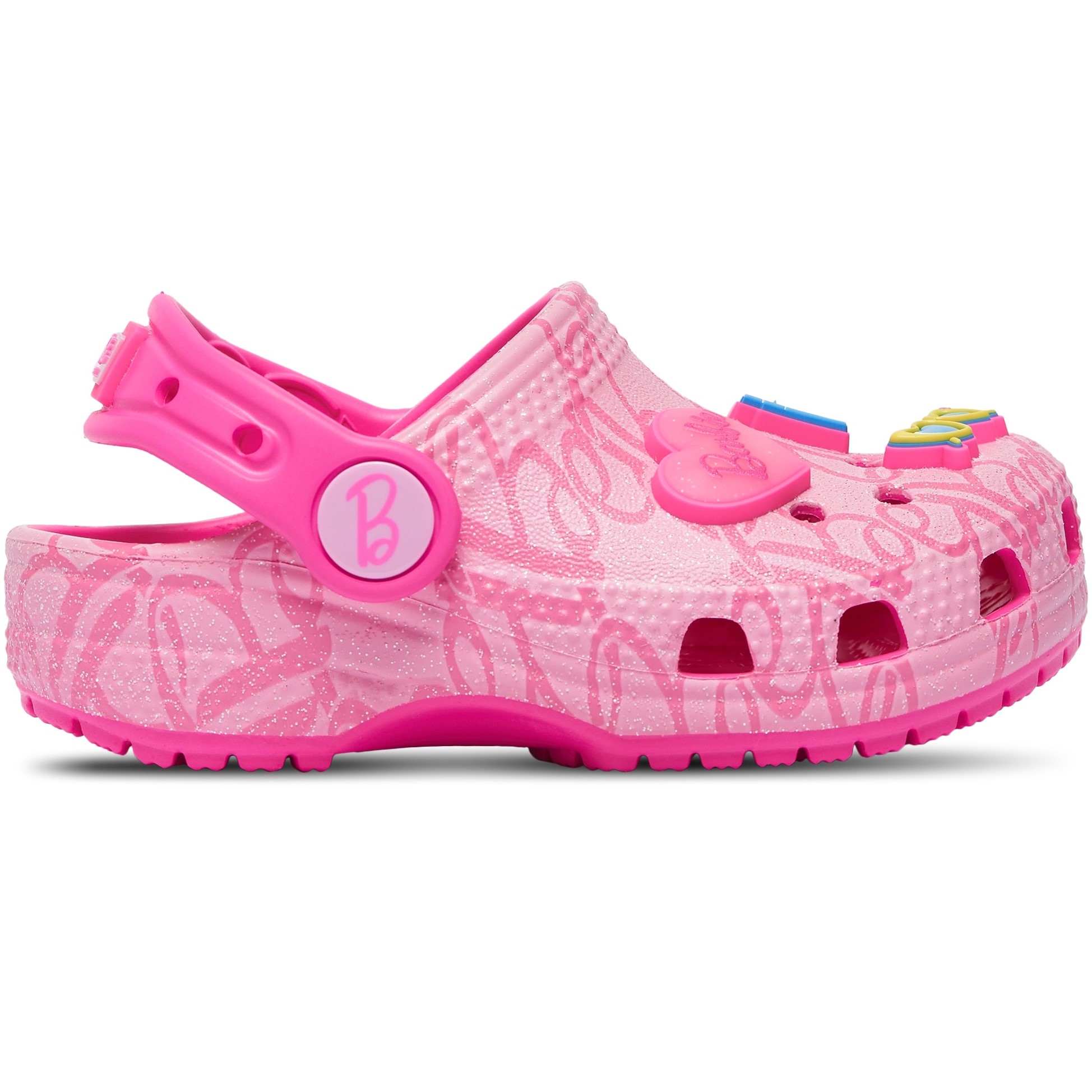 Giày sandal Crocs trẻ em Clog Toddler Classic Mattel Pink Barbie 9