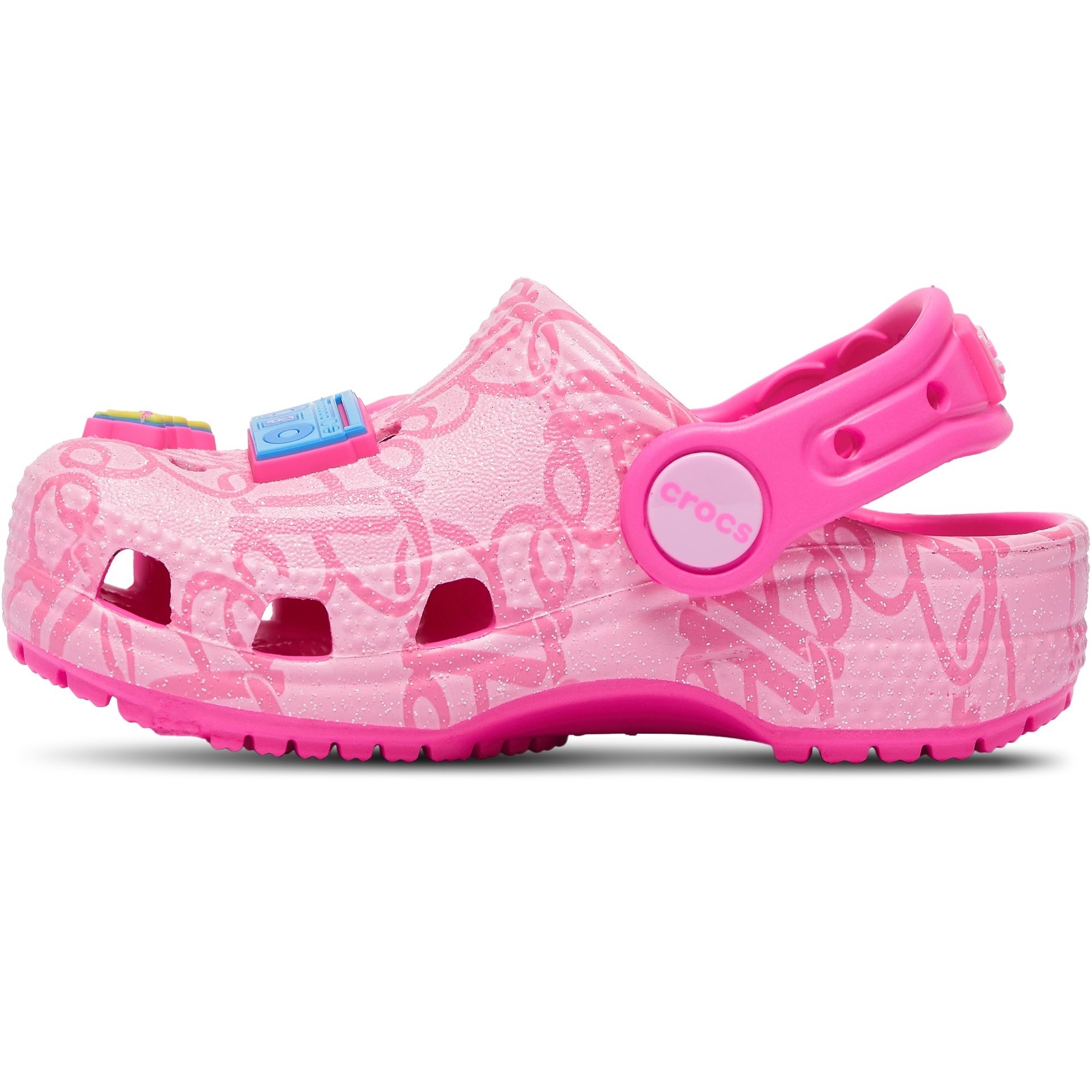 Giày sandal Crocs trẻ em Clog Toddler Classic Mattel Pink Barbie 11