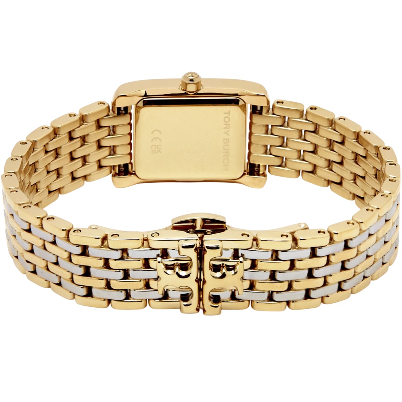Đồng hồ đeo tay dây kim loại nữ Tory Burch Mini Eleanor Quartz Two-tone Stainless Steel Watch 4