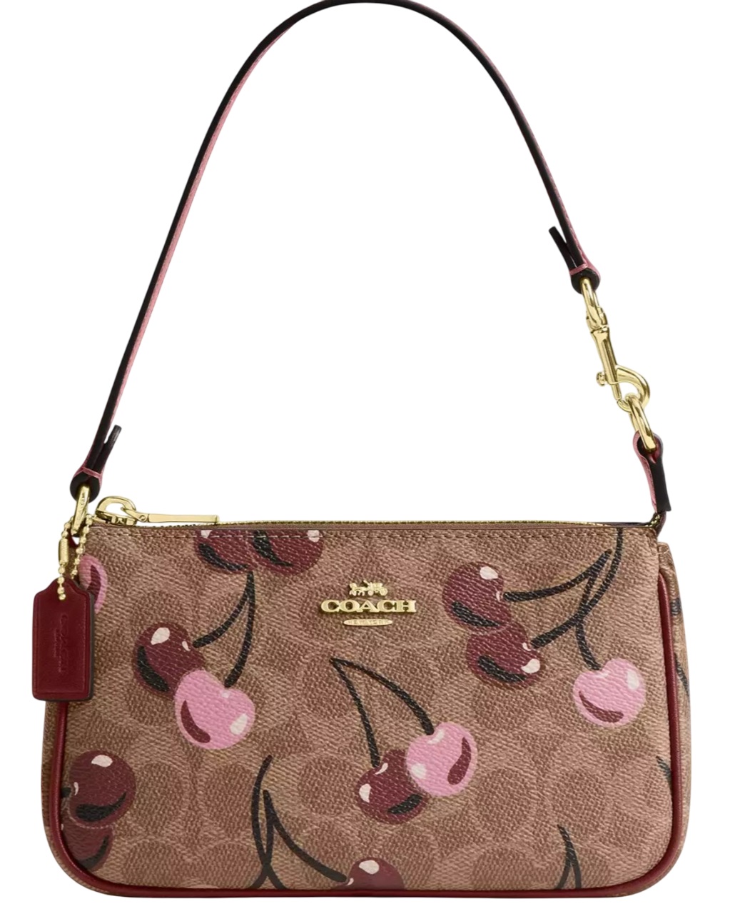 Túi xách Coach Nolita 19 In Signature Canvas With Cherry Print Tan Multi CZ011 2