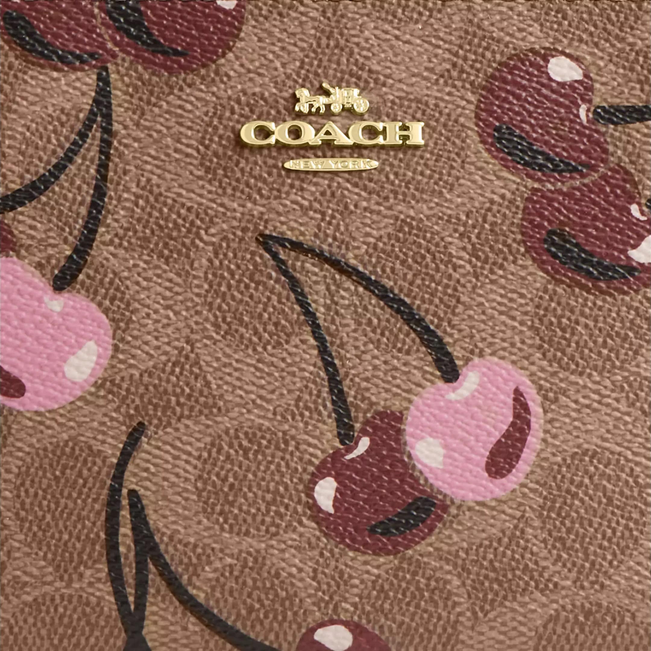 Túi xách Coach Nolita 19 In Signature Canvas With Cherry Print Tan Multi CZ011 3