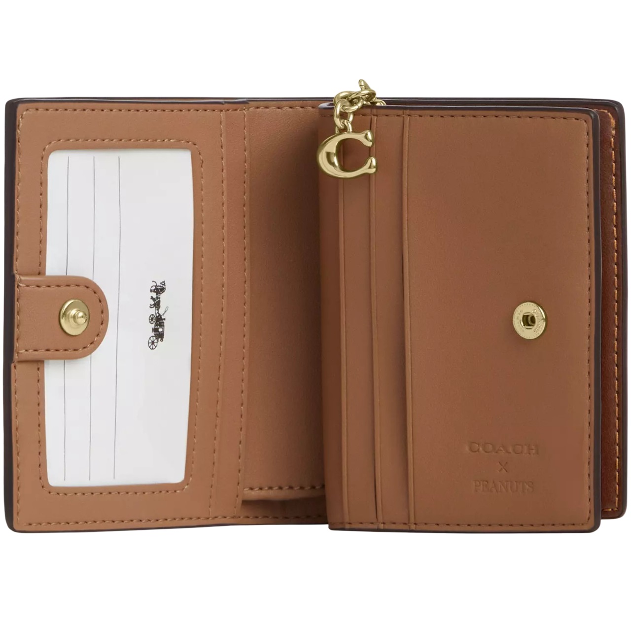 Ví ngắn Coach X Peanuts Snap Wallet In Signature Canvas With Snoopy Print CBN32 1