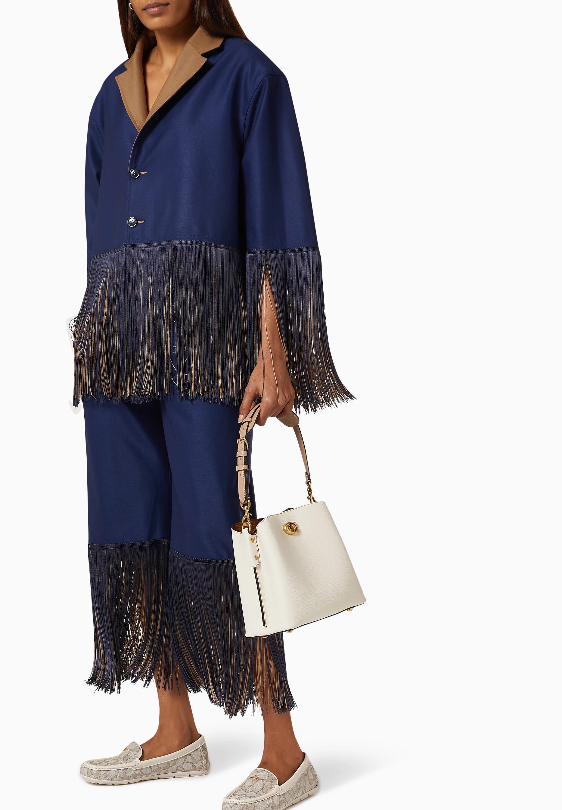 Túi đeo chéo Coach Willow Bucket Bag In Colorblock Chalk C3766 2