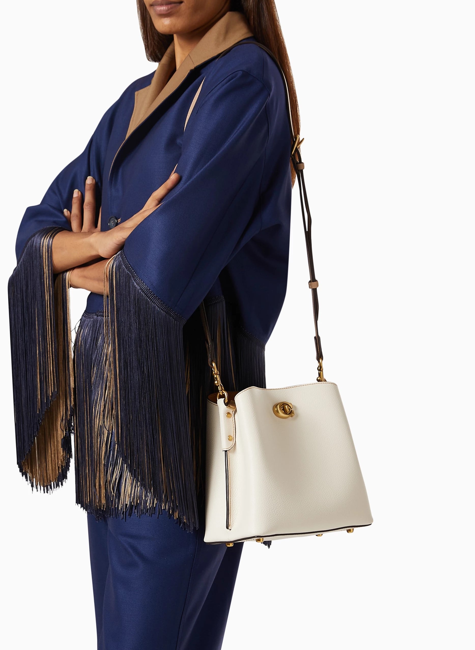 Túi đeo chéo Coach Willow Bucket Bag In Colorblock Chalk C3766 8