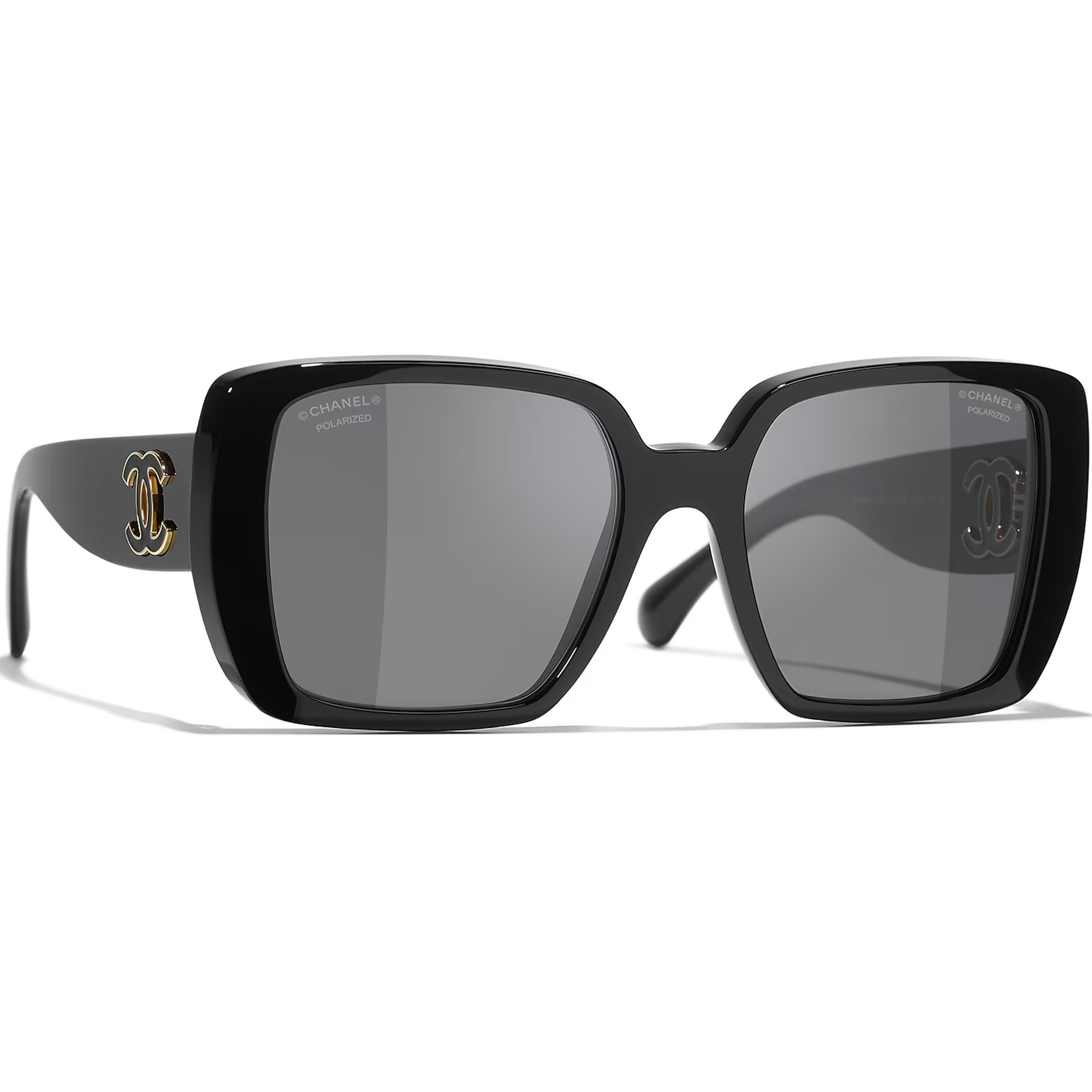 Mắt kính Chanel Square Sunglasses Black CH5541 1