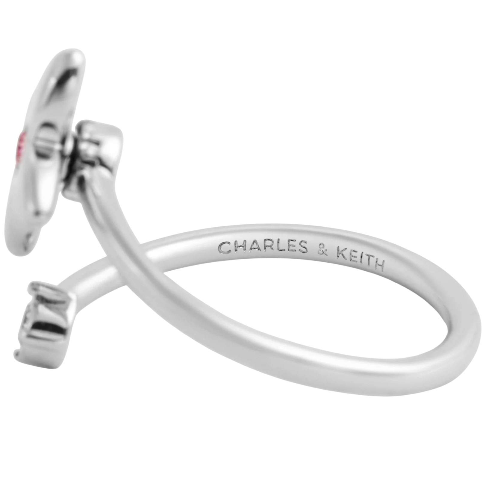 Túi đeo chéo Charles Keith Flower Chain Shoulder Bag With Jewellery Set Soft Pink CK17-20271828 2