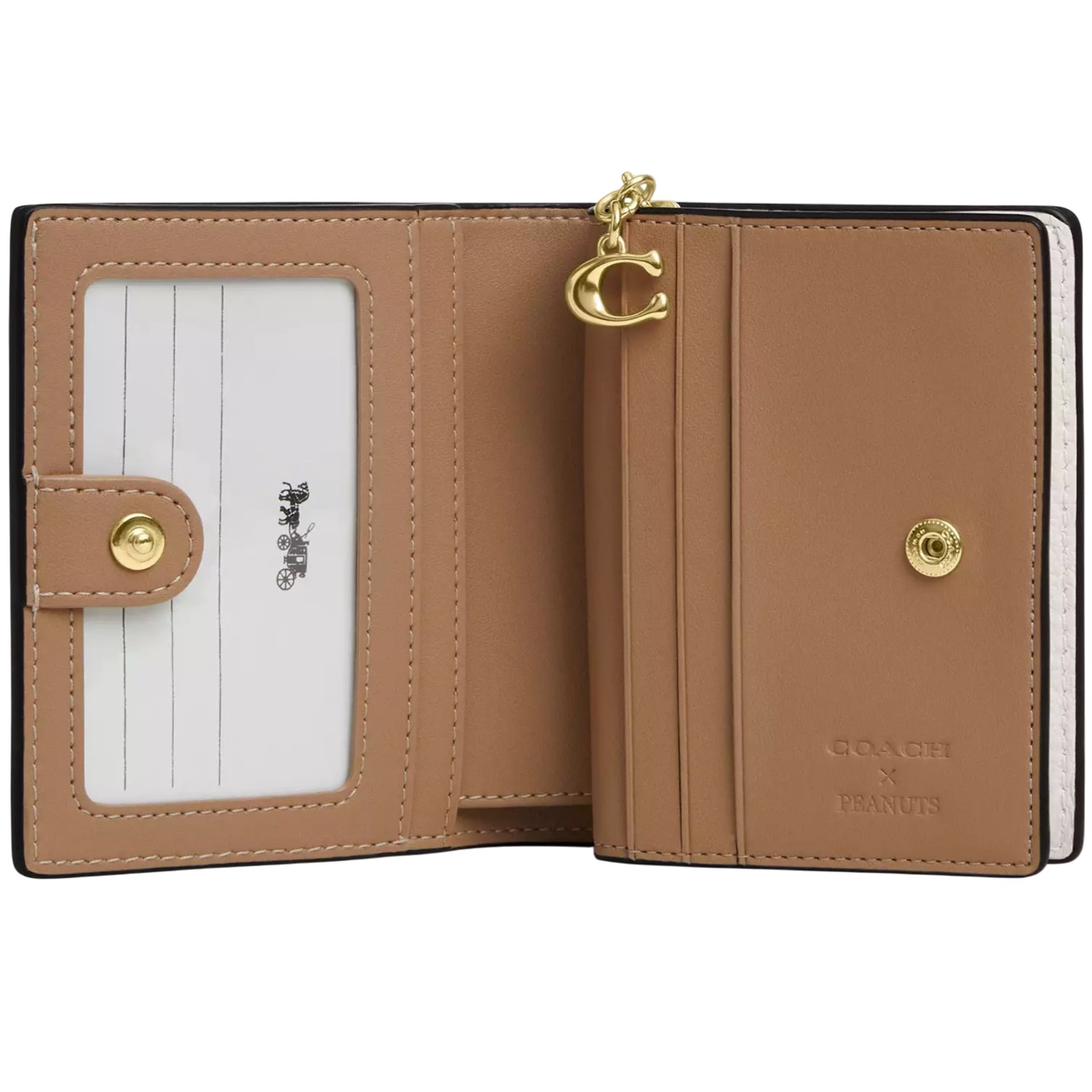 Ví ngắn Coach X Peanuts Snap Wallet Chalk Multi CBN36 1