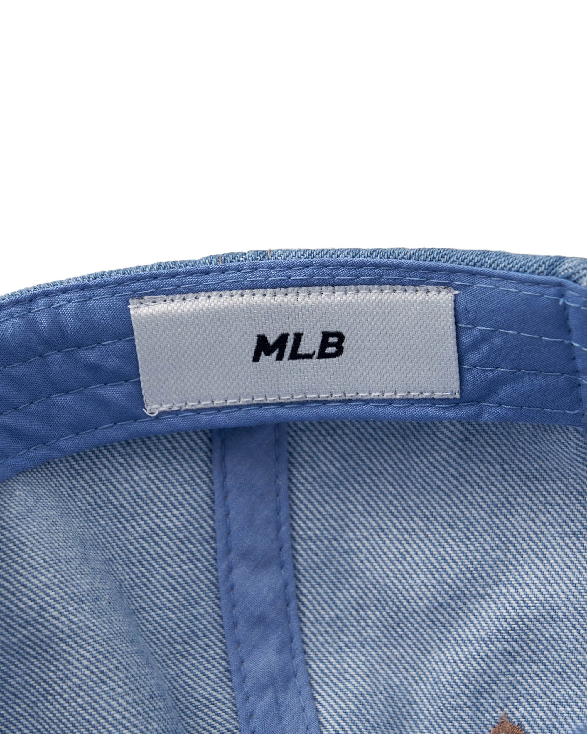 Nón lưỡi trai MLB Damaged Washed Denim Unstructured Ball Cap New York Yankees 3ACPVD34N-50BLL 7