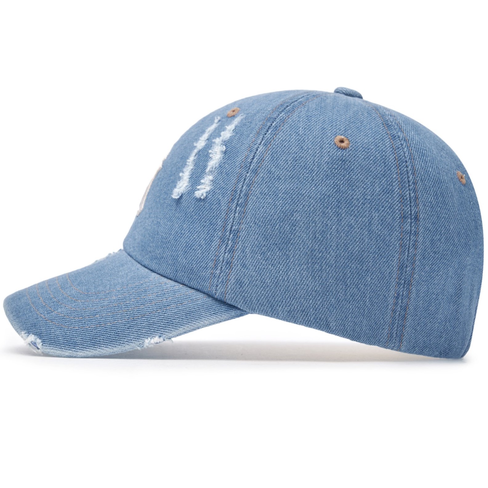 Nón lưỡi trai MLB Damaged Washed Denim Unstructured Ball Cap New York Yankees 3ACPVD34N-50BLL 8