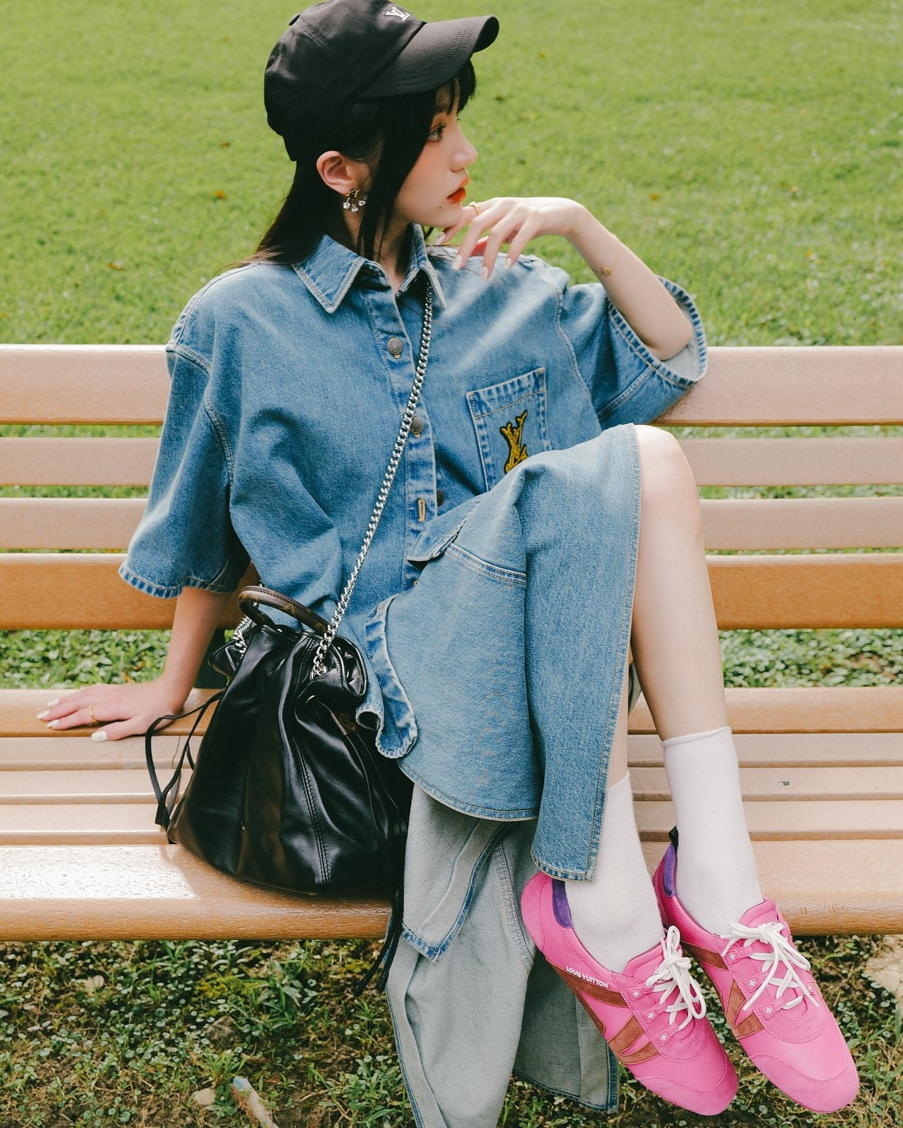 Balo Louis Vuitton Off Duty Vibe Black 22