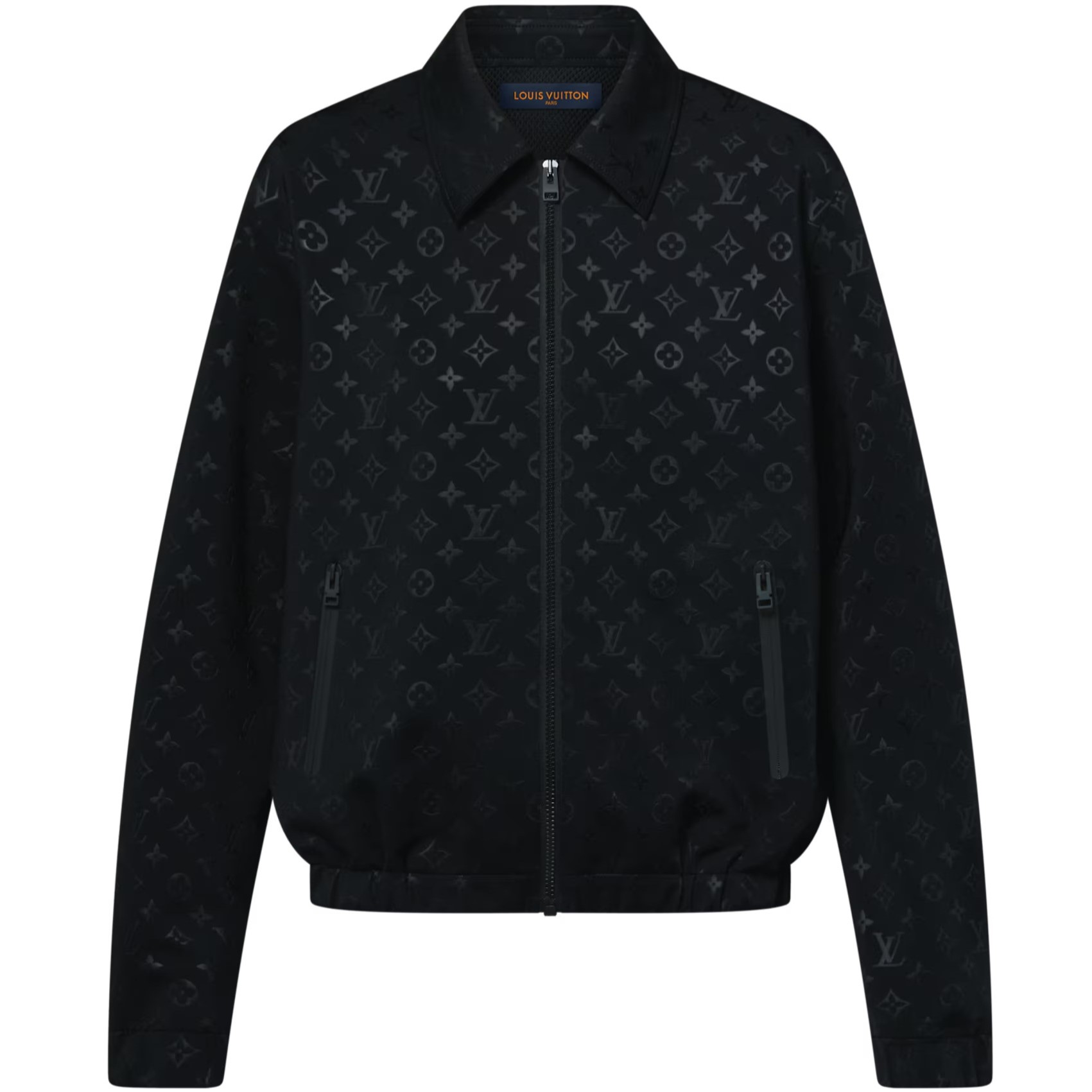 Áo khoác nữ LV Louis Vuitton Monogram Zip-Up Jacket Black 1