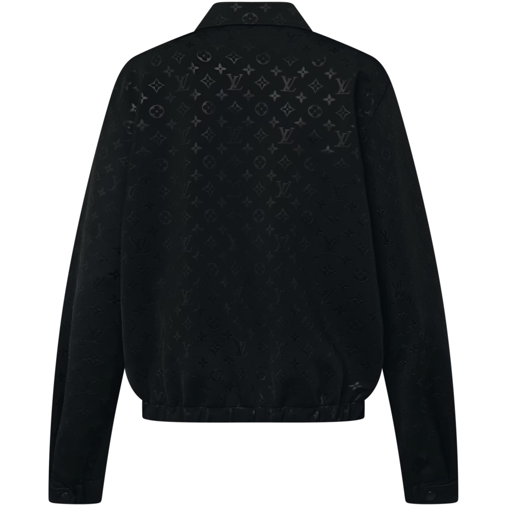 Áo khoác nữ LV Louis Vuitton Monogram Zip-Up Jacket Black 2