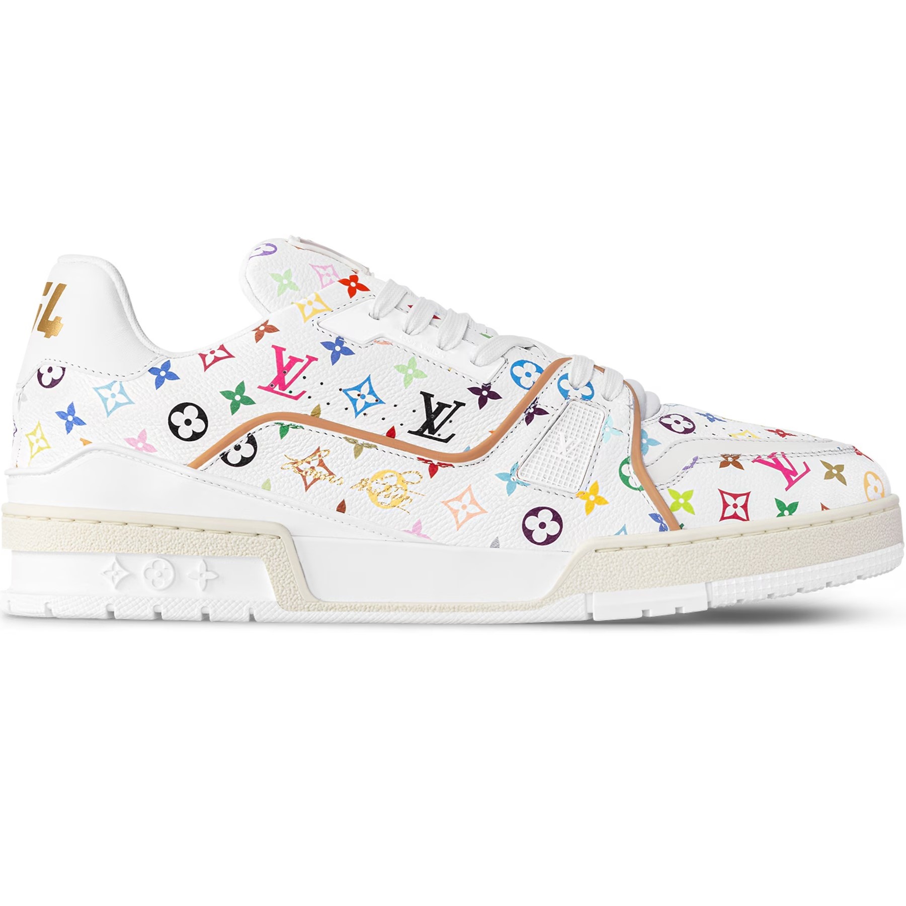 Giày trắng Thể Thao LV Trainer LV x TM White 1AHEKG 1