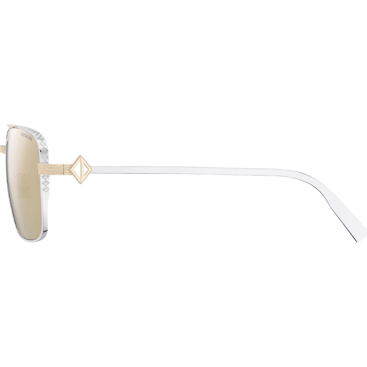 Mắt kính Dior CD Diamond S9U Gold-Tone Mirrored Navigator Sunglasses 1