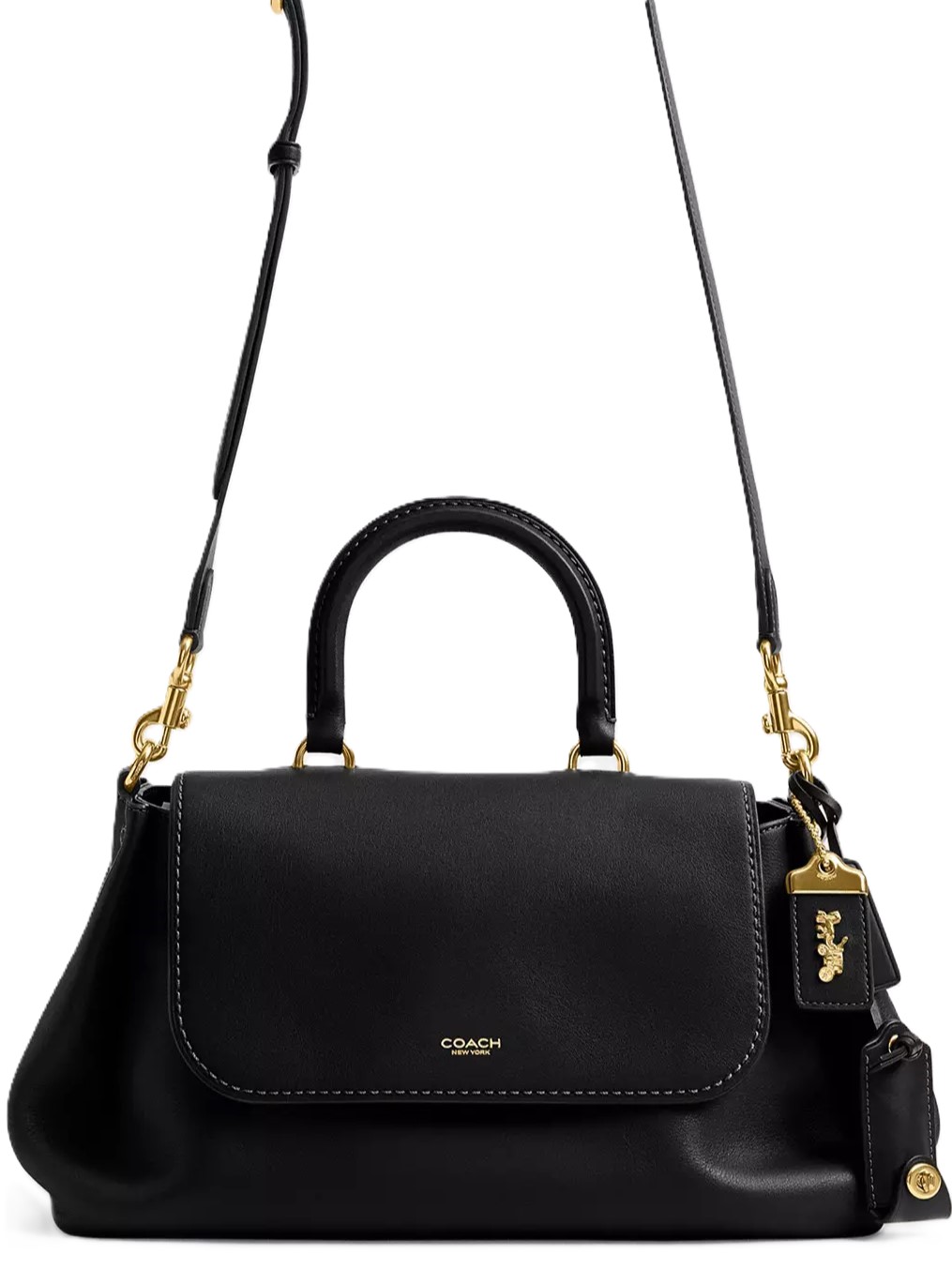 Túi xách Coach Slouchy Rogue Top Handle Bag Brass Black CCC39 6