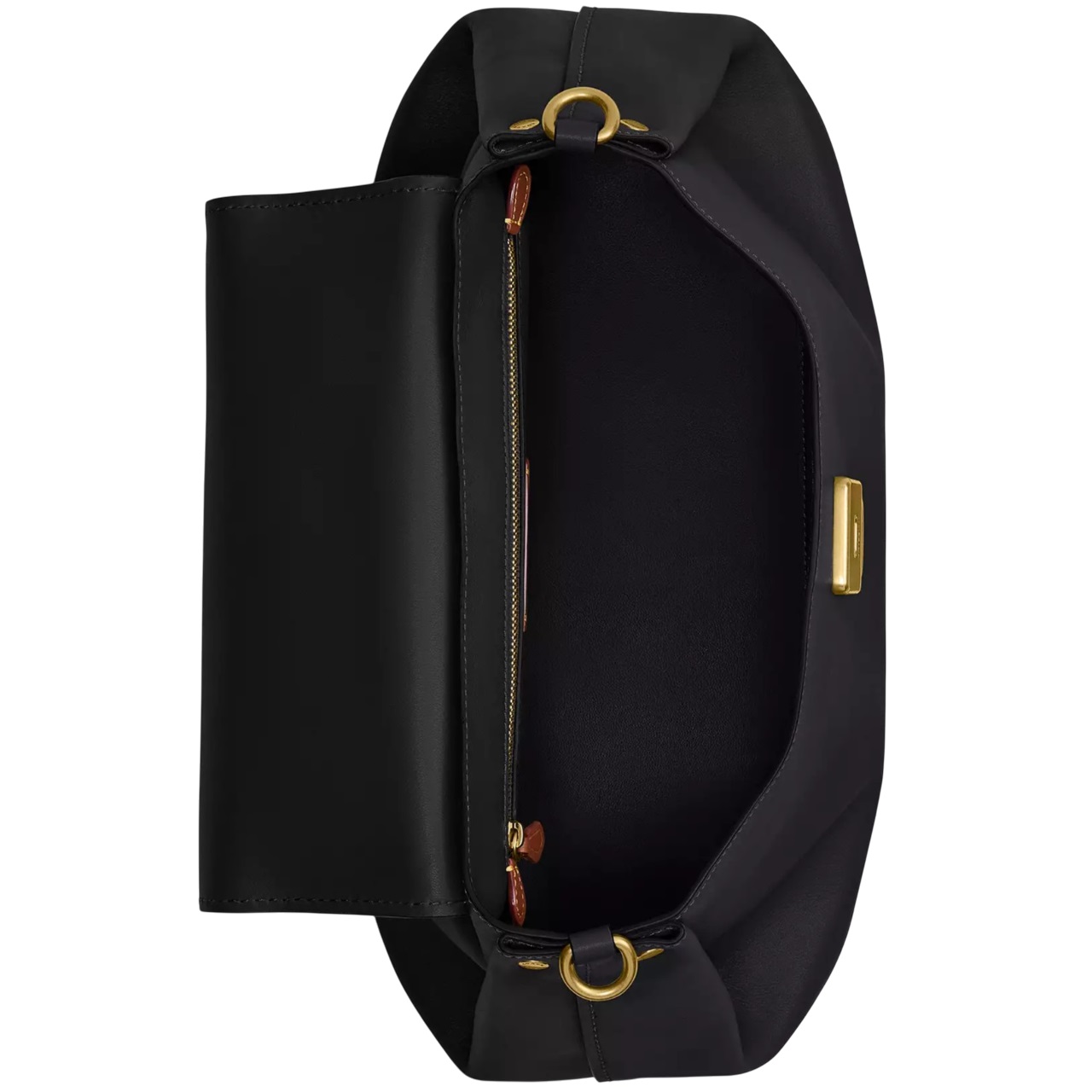 Túi xách Coach Slouchy Rogue Top Handle Bag Brass Black CCC39 4