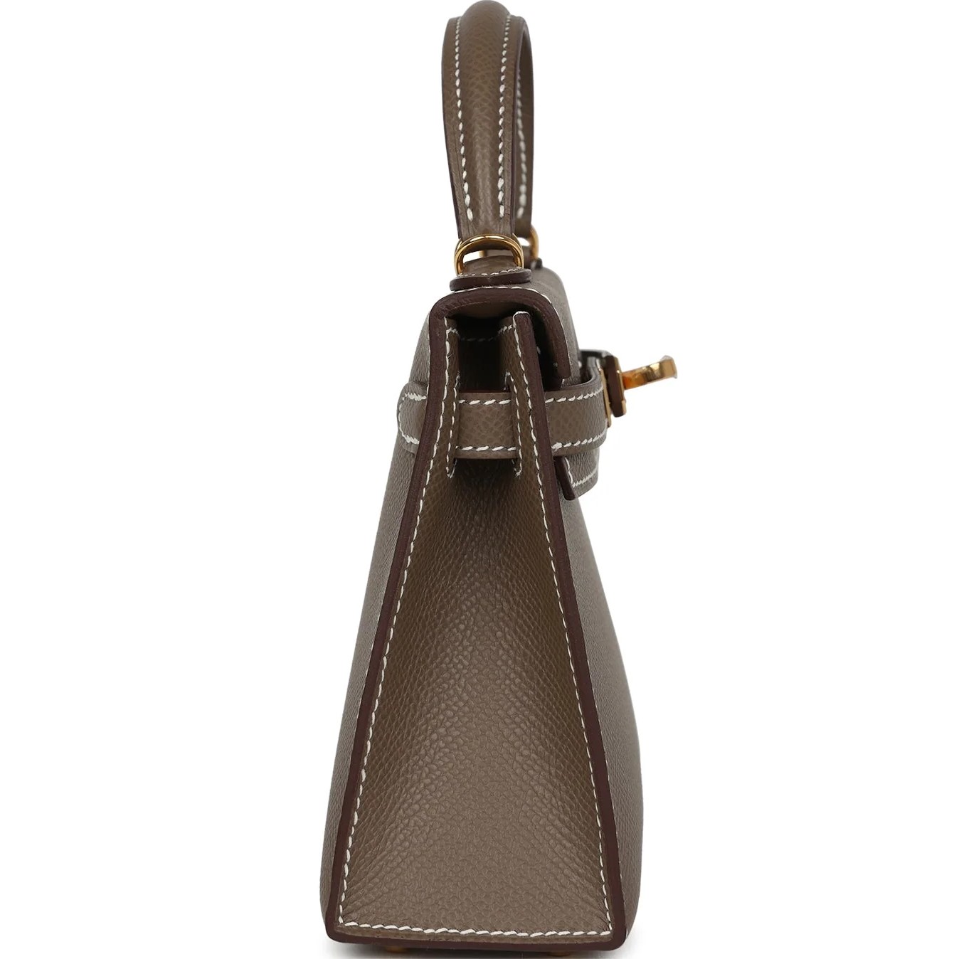 Túi xách Hermès Kelly Sellier 20 Etoupe Epsom Gold Hardware 5