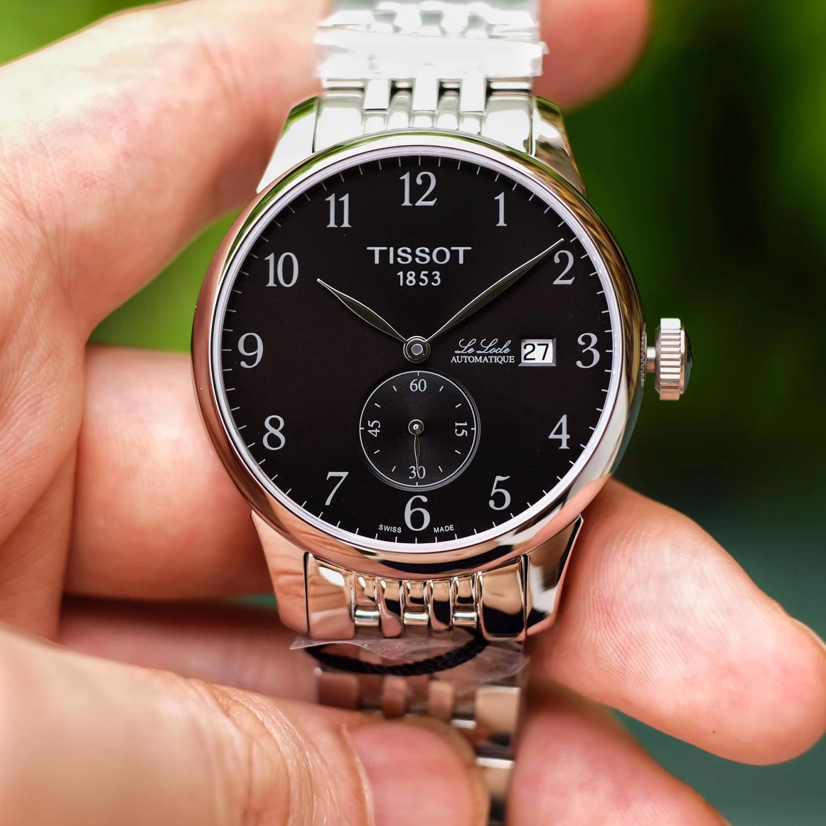 Đồng hồ đeo tay Nam dây kim loại Tissot le Locle Automatic Black  .