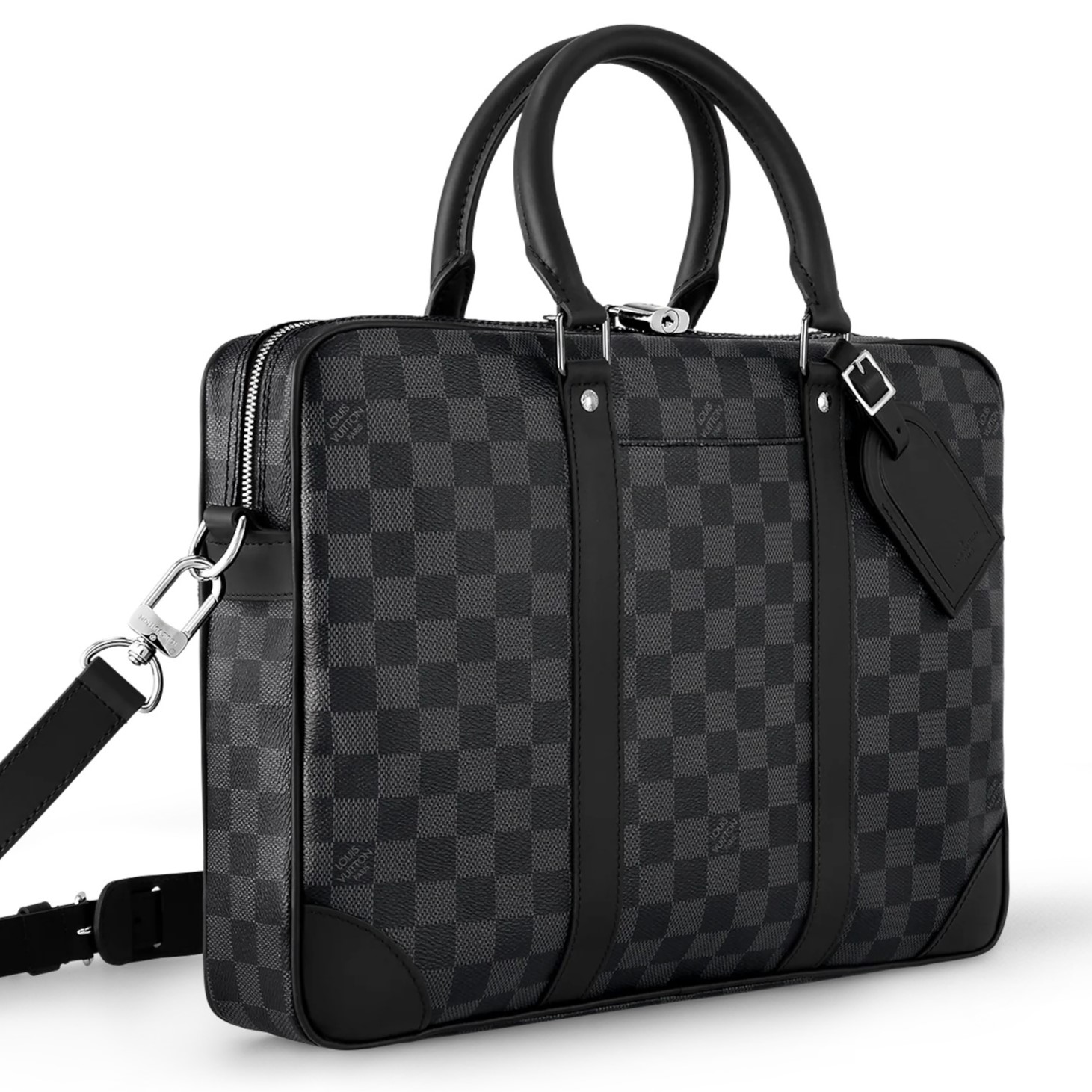 Cặp Xách Tay đeo chéo Công Sở Louis Vuitton Porte-Documents Voyage NM Damier Graphite Canvas N40445 2