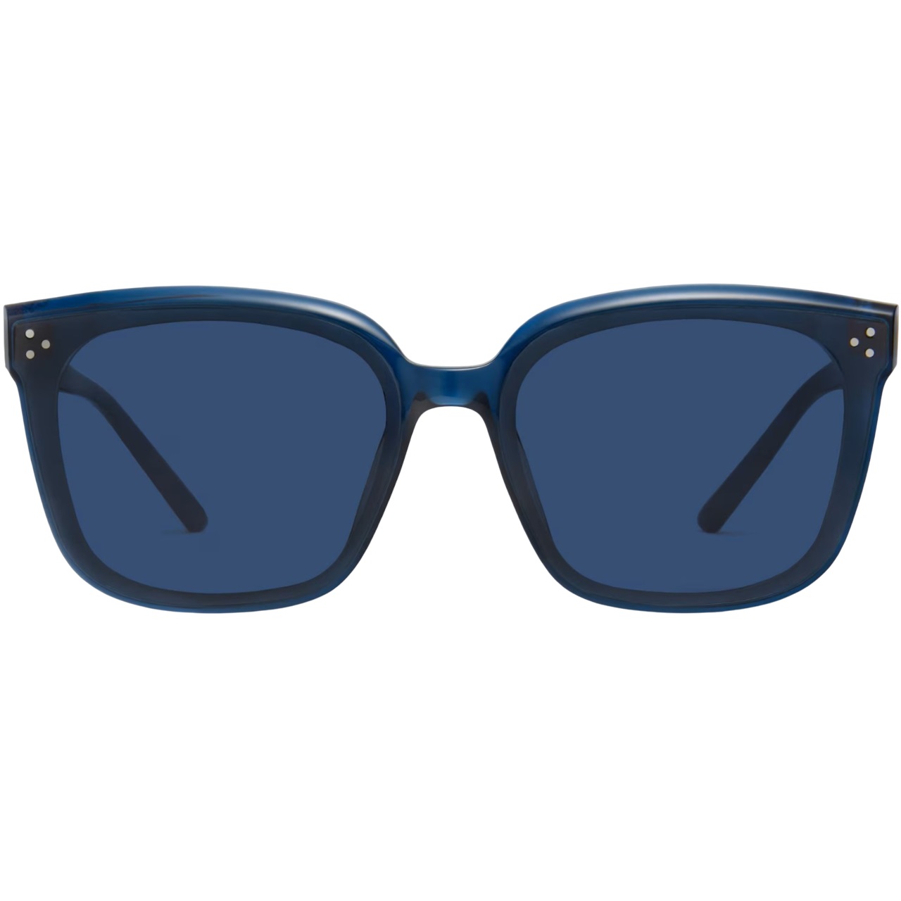 Kính mắt Gentle Monster Dear NC2 Blue Lenses Square Shape Translucent Navy Acetate Frame 3