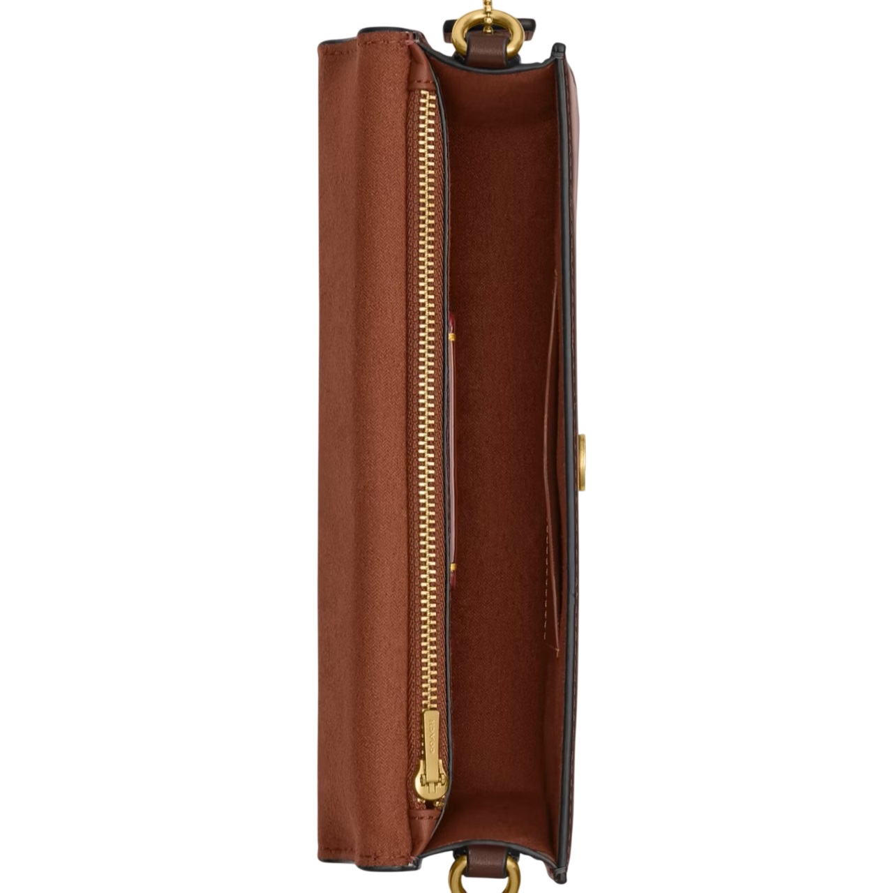 Túi xách Coach Elora Top Handle Leather Crossbody Clutch Bag Maple CCY30 2
